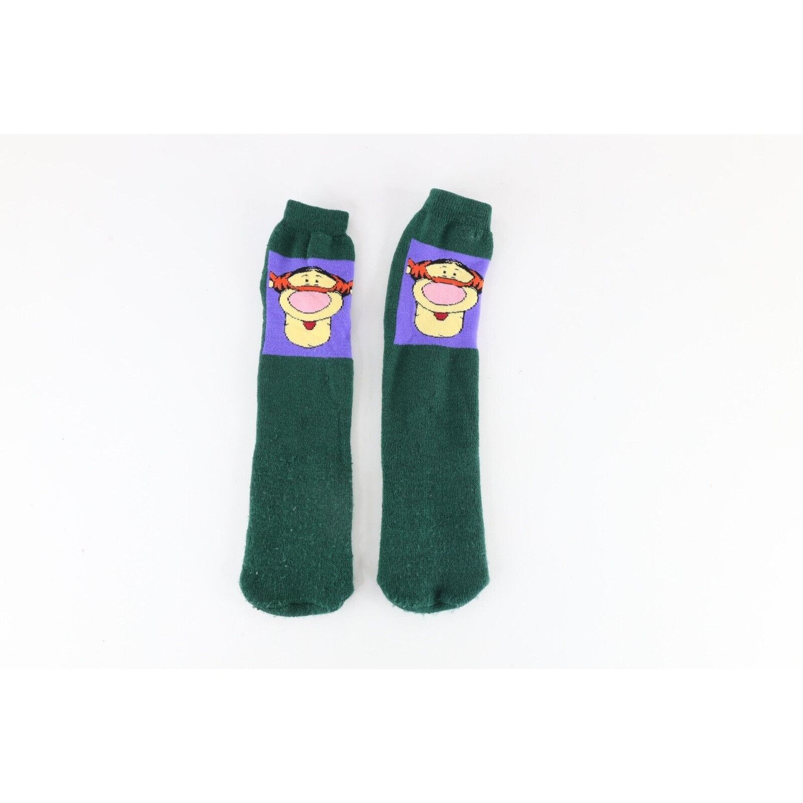 Disney Vintage 90s Disney Winnie the Pooh Tigger the Tiger Socks Size ONE SIZE - 1 Thumbnail