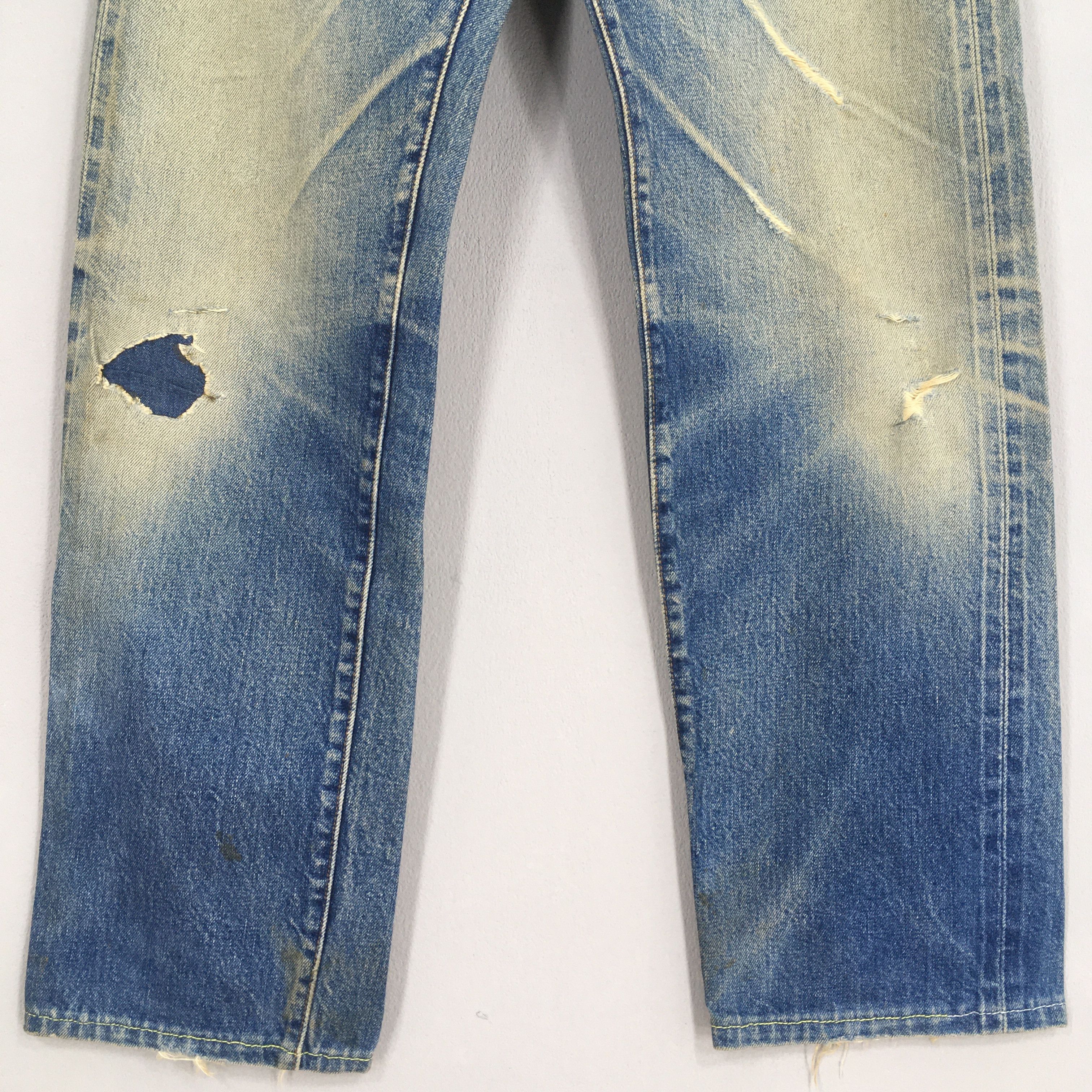 Levi's Size 27x30 Vintage Levi's 501 Big E Redline Blue Jeans S1915 Size 27" / US 4 / IT 40 - 4 Thumbnail