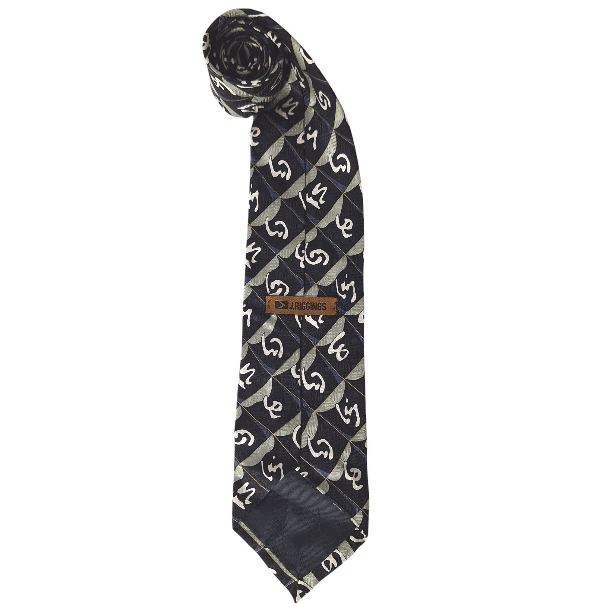 Other J. Riggins Men's Silk Tie Abstract Geometric Square Pattern Size ONE SIZE - 5 Thumbnail