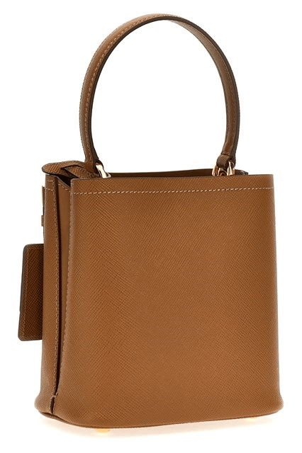 Prada PRADA Panier Small Caramel Saffiano Top Handle Bag Size ONE SIZE - 2 Thumbnail