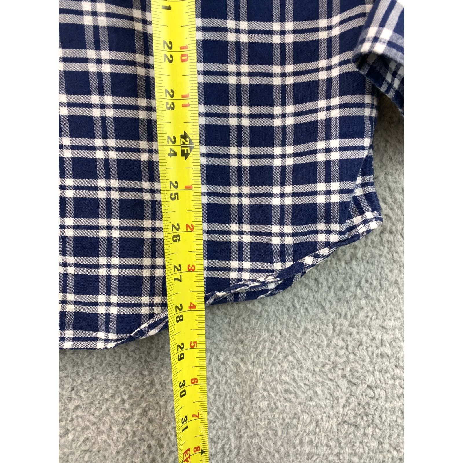 Gap Gap Shirt Men Large Blue Check Plaid Pocket Button-Up Casual Dress Shirt (Regular) Size US L / EU 52-54 / 3 - 7 Thumbnail