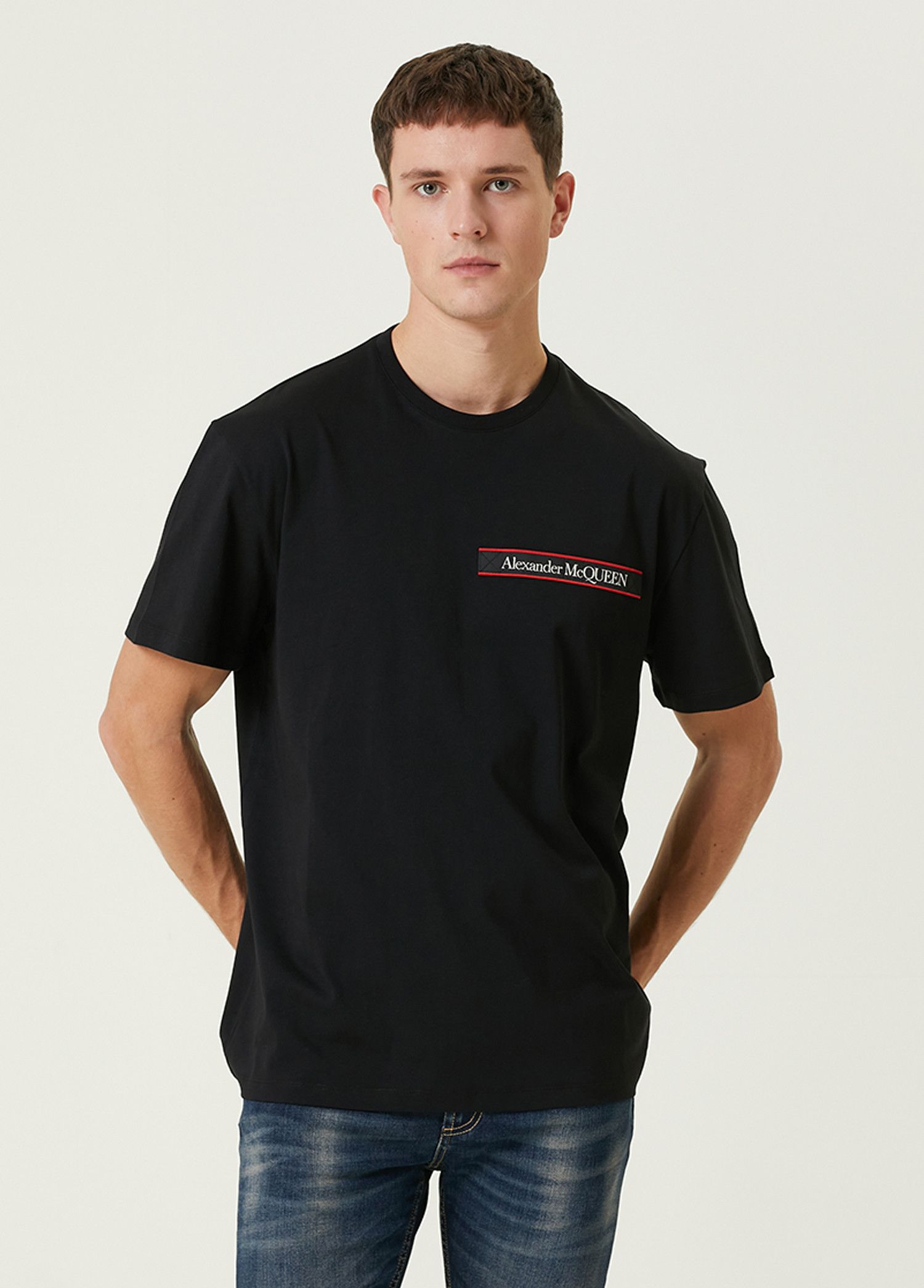Alexander McQueen o1y1024 T-Shirt In Black Size US M / EU 48-50 / 2 - 1 Thumbnail