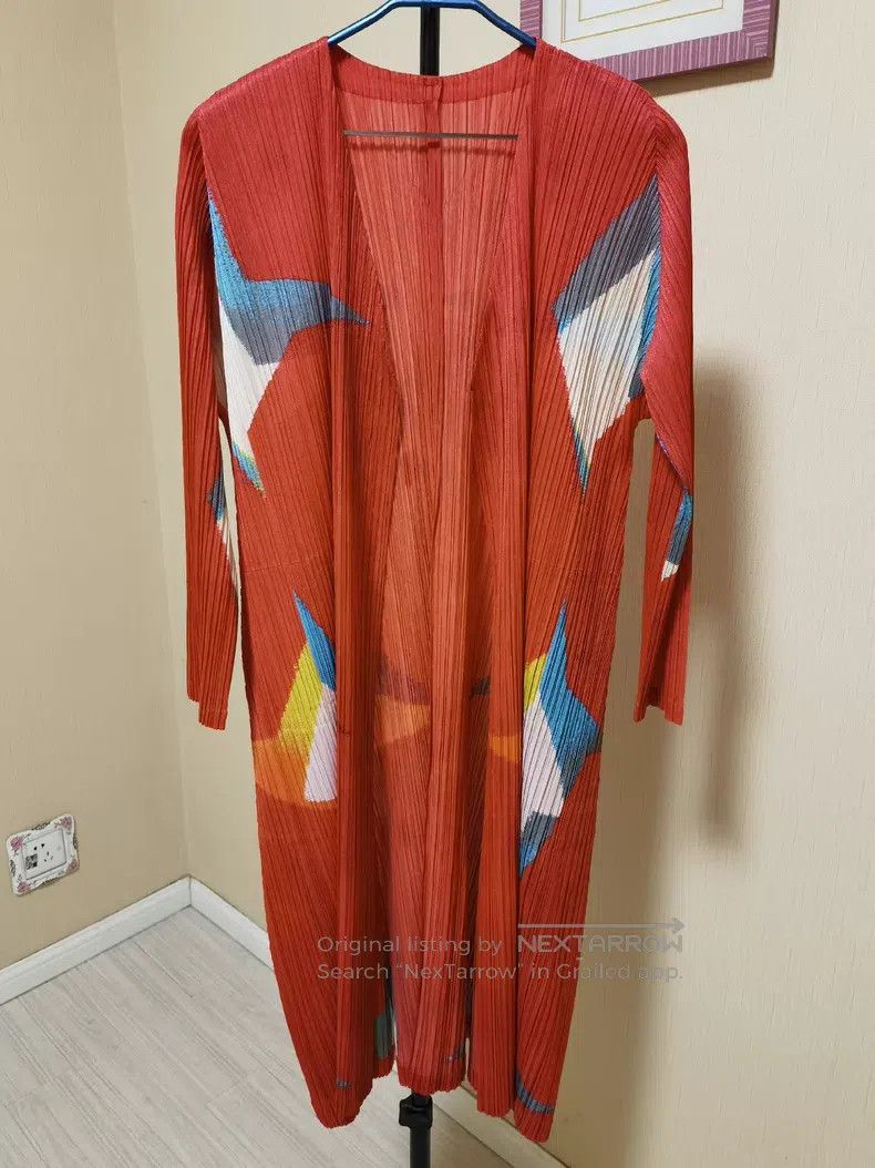 Issey Miyake Issey Miyake Paper Crane Oil Painting Trench Coat Size XL / US 12-14 / IT 48-50 - 1 Thumbnail