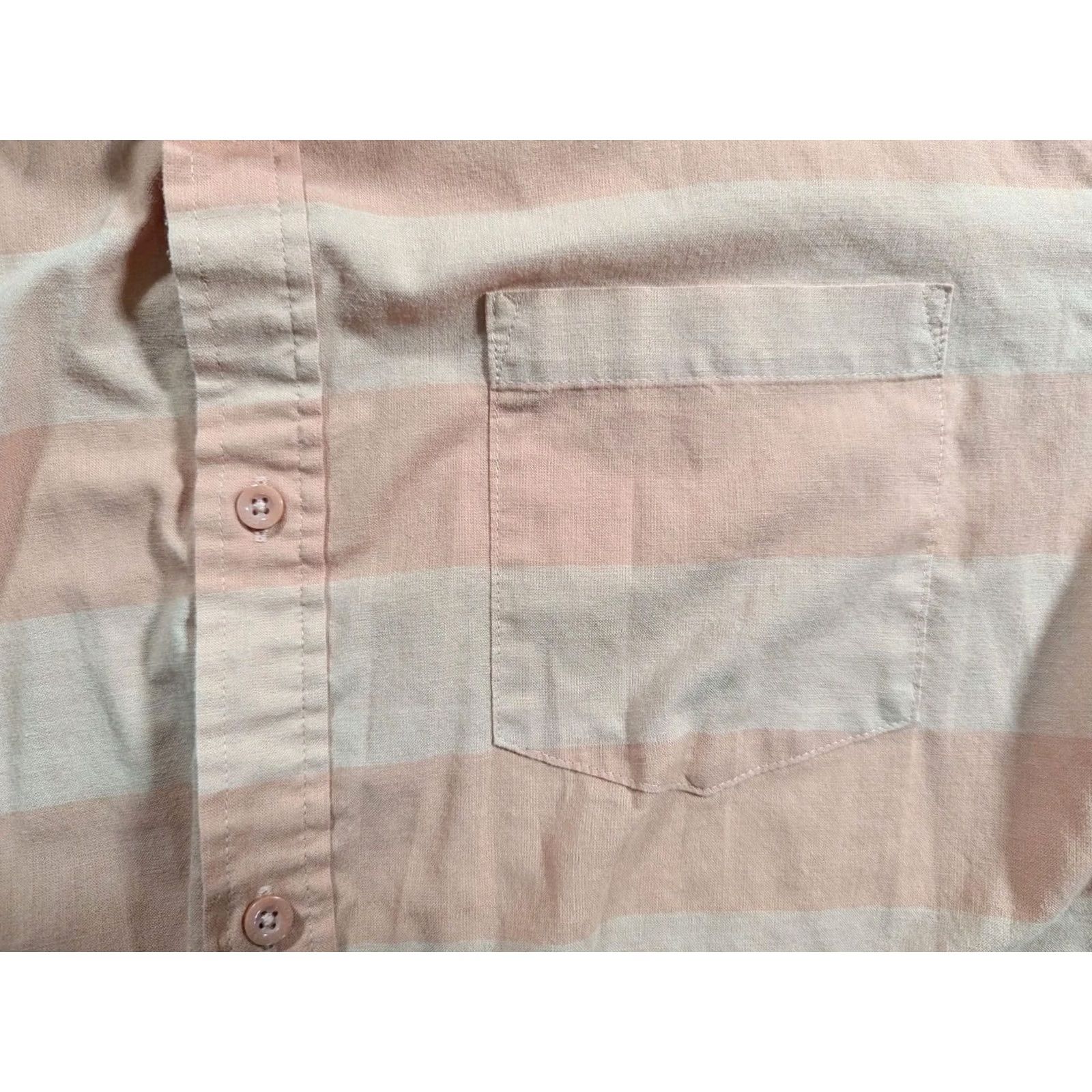 Patagonia Patagonia Puckerwear Button-Up Shirt Mens XL Pink Stripe Organic Cotton Casual Size US XL / EU 56 / 4 - 4 Thumbnail