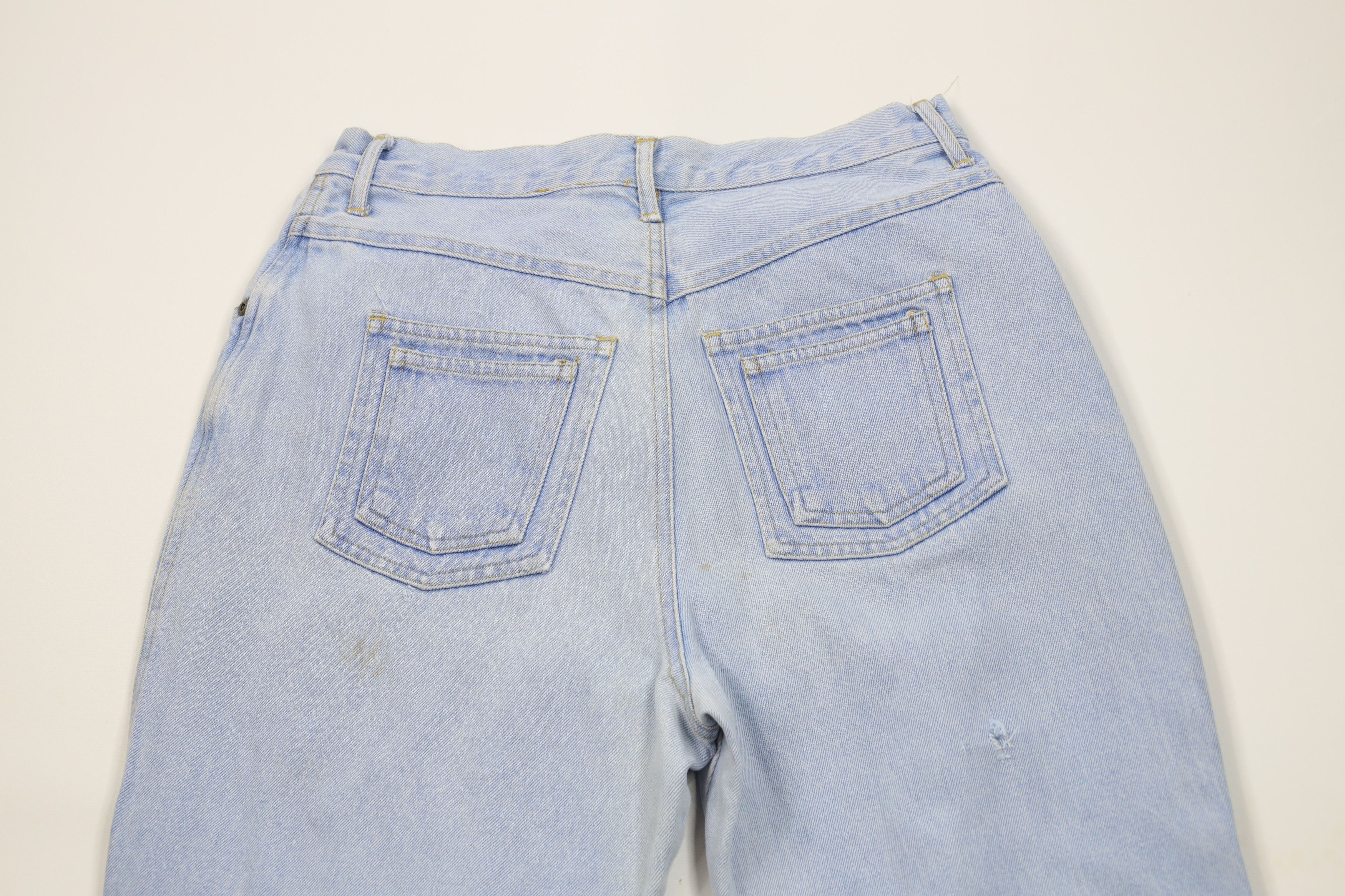 Vintage Vintage 80s 90s Streetwear Diamond Patch Cuffed Denim Jeans Size 30" / US 8 / IT 44 - 12 Thumbnail