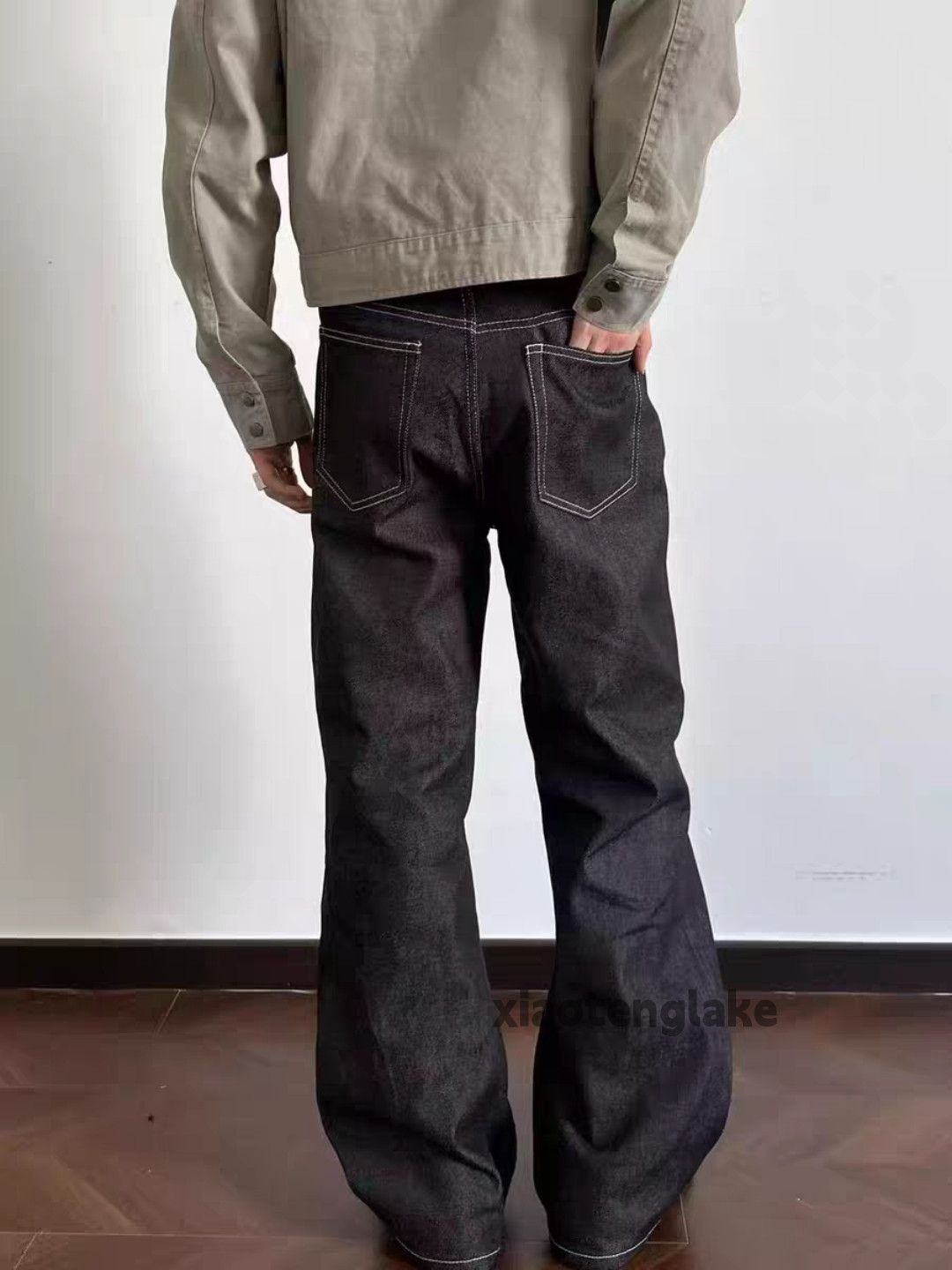 Jean xtl utility wide Leg loose baggy yuppie flared jeans Size US 28 / EU 44 - 4 Thumbnail