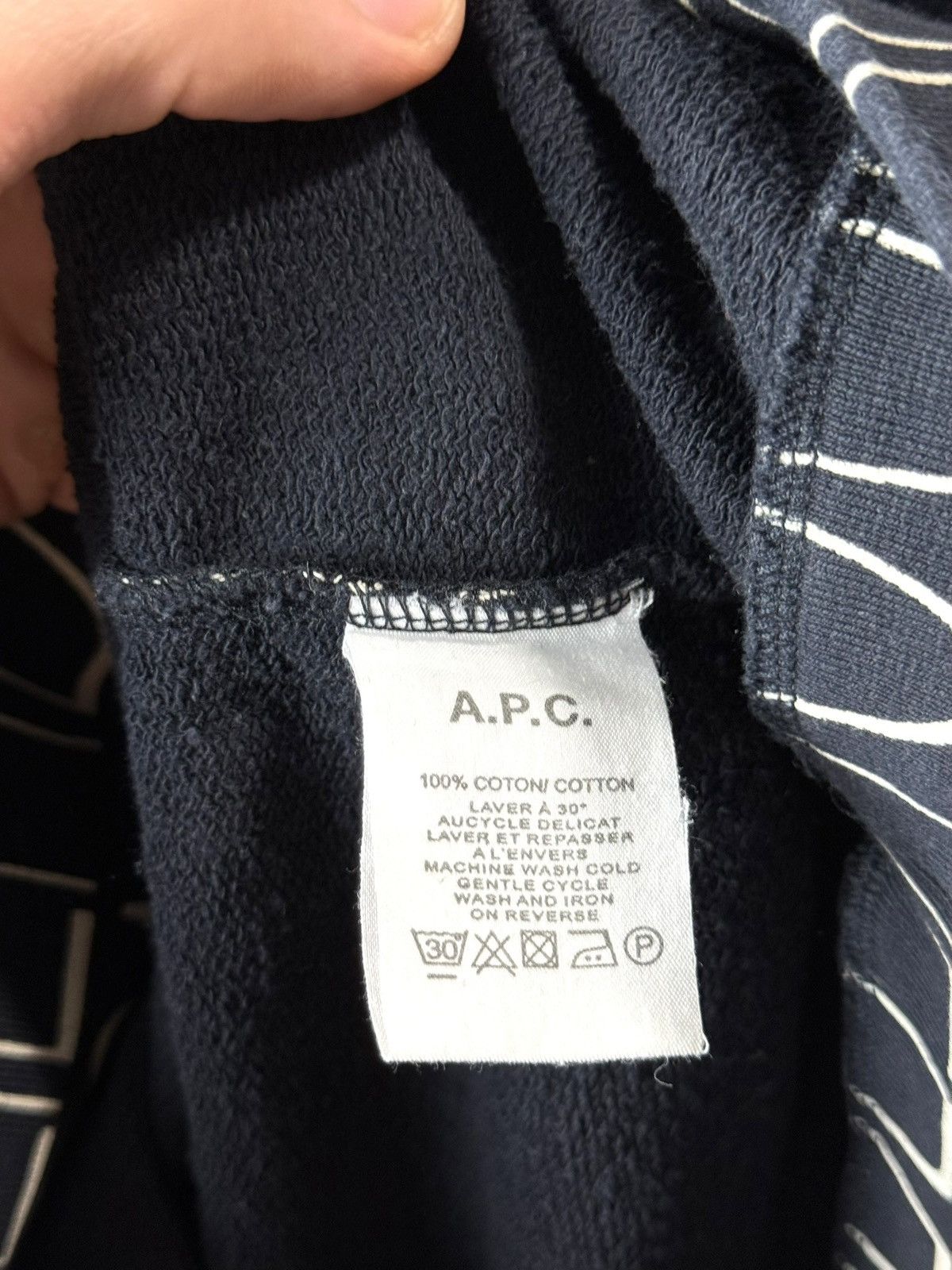 A.P.C. Rare! A.P.C. Paris Full Print Sweatshirt Luxury Size US M / EU 48-50 / 2 - 6 Thumbnail