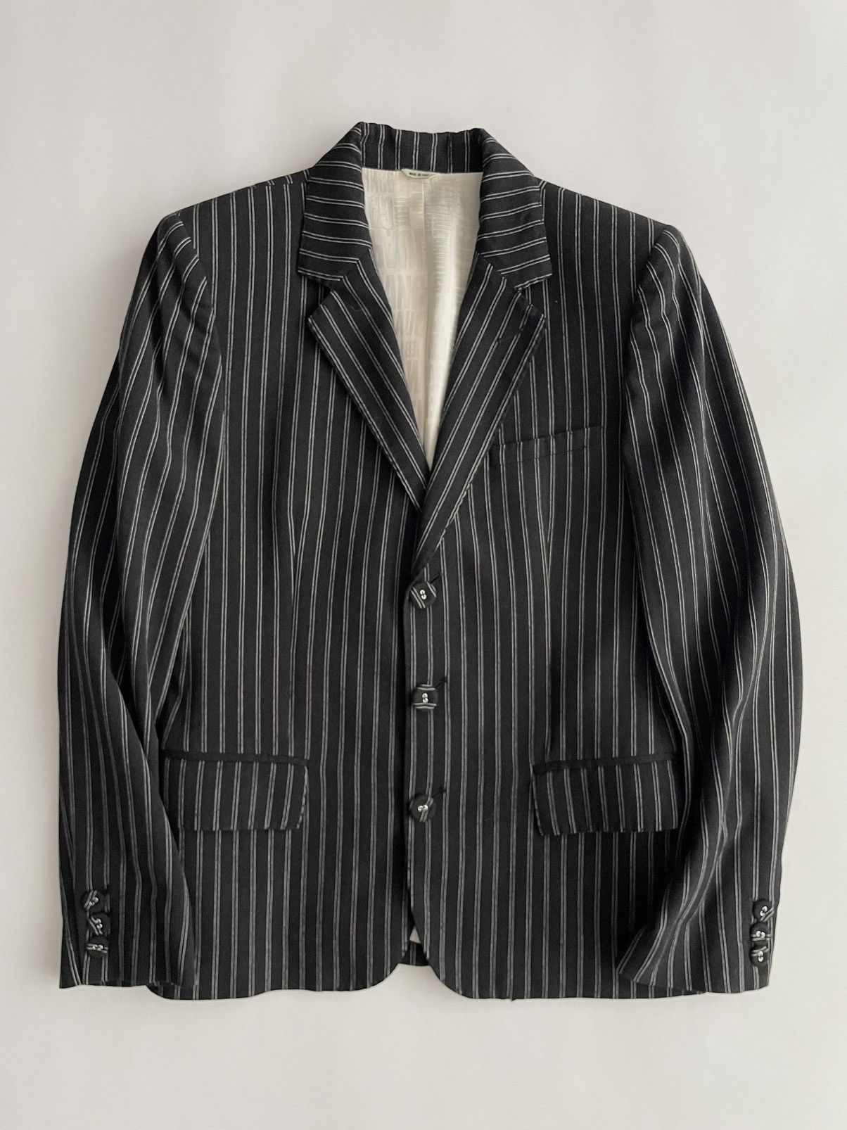 Jean Paul Gaultier Jean Paul Gaultier 2000’s Striped Wool Blazer Size US S / EU 44-46 / 1 - 1 Thumbnail
