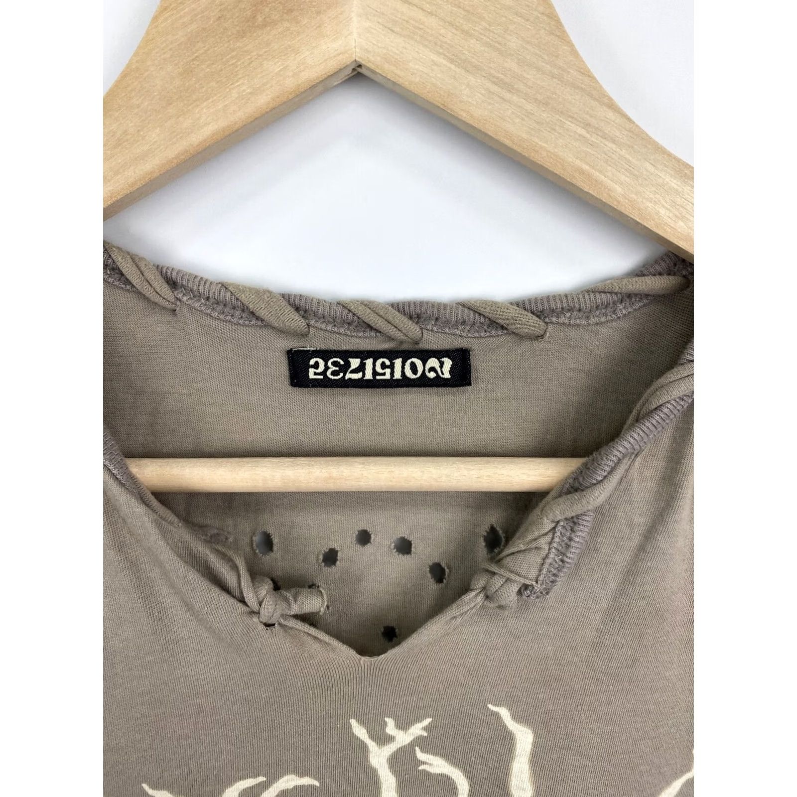 Vintage Avante Garde Handmade 20151735 Religion Till I Die T-Shirt M Beige Men VINTAGE? Size US M / EU 48-50 / 2 - 5 Thumbnail
