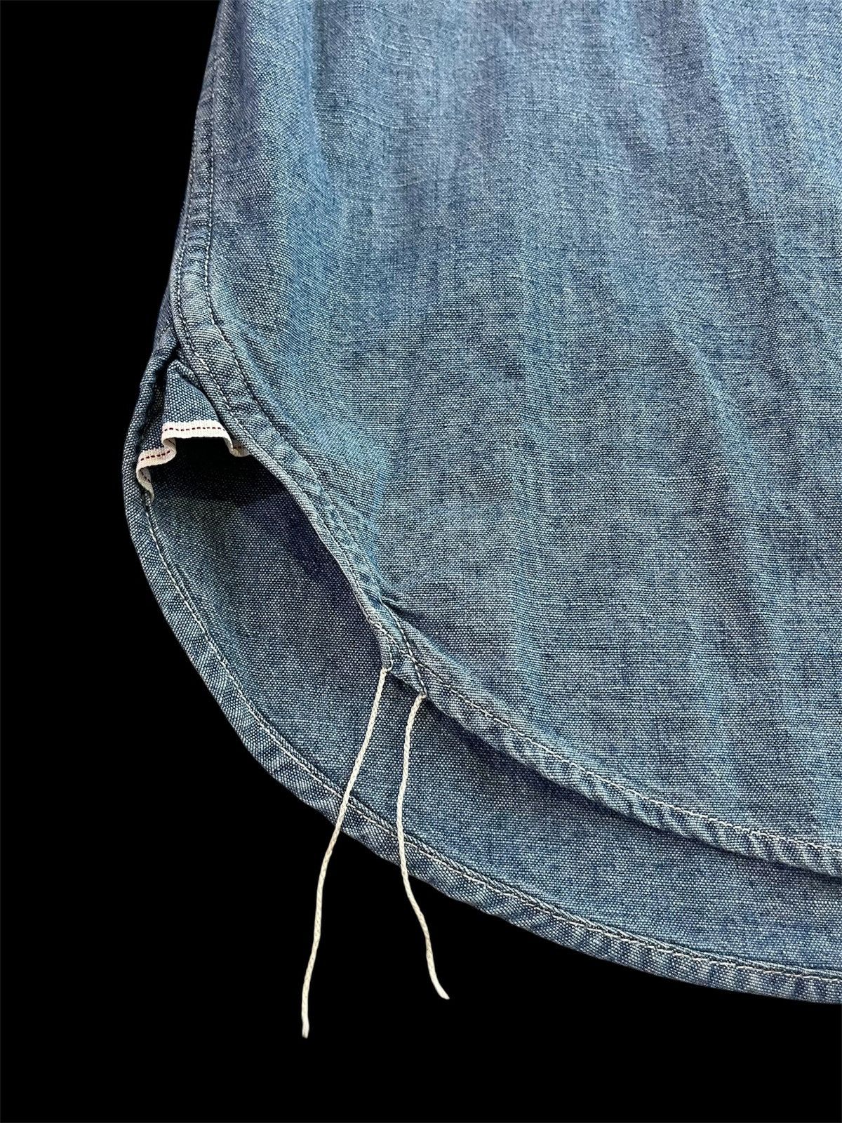 Denime Denime Selvedge Chambray Denim Work Shirt Size US S / EU 44-46 / 1 - 8 Thumbnail