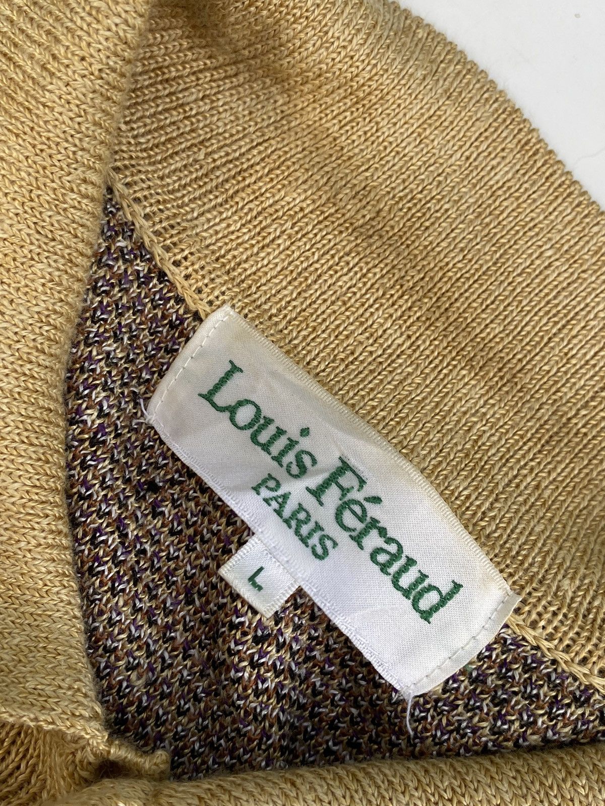 Louis Feraud × Vintage Vtg Louis Feraud Sweater Knit Over Print Size US L / EU 52-54 / 3 - 8 Thumbnail