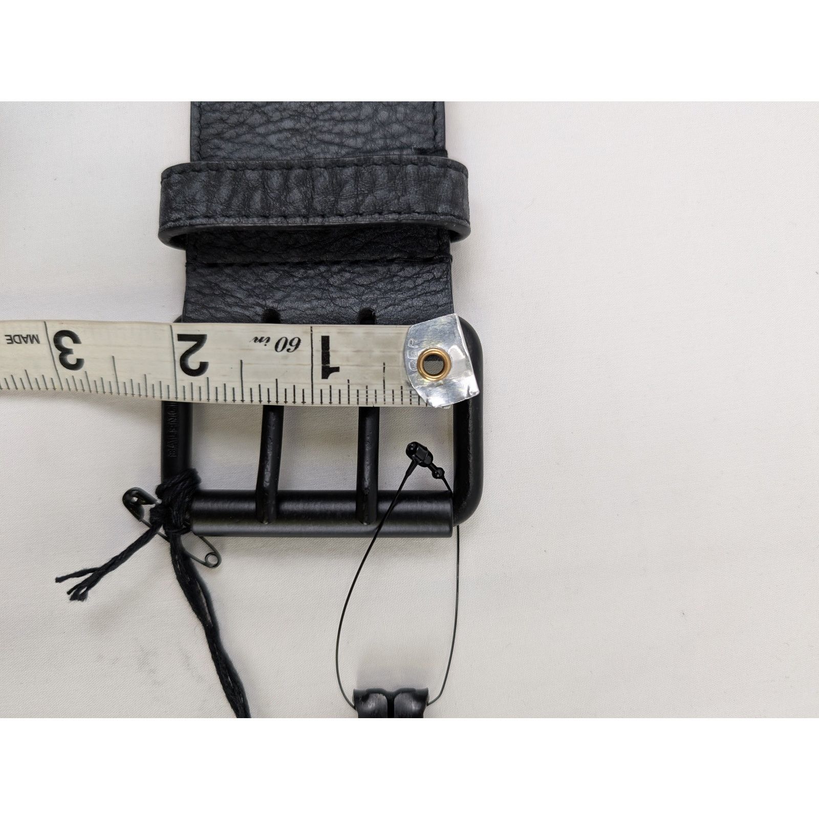 Balenciaga o1rshd1 Size: 75cm / Vegetal Calf Belt in Black Size 30 - 8 Thumbnail
