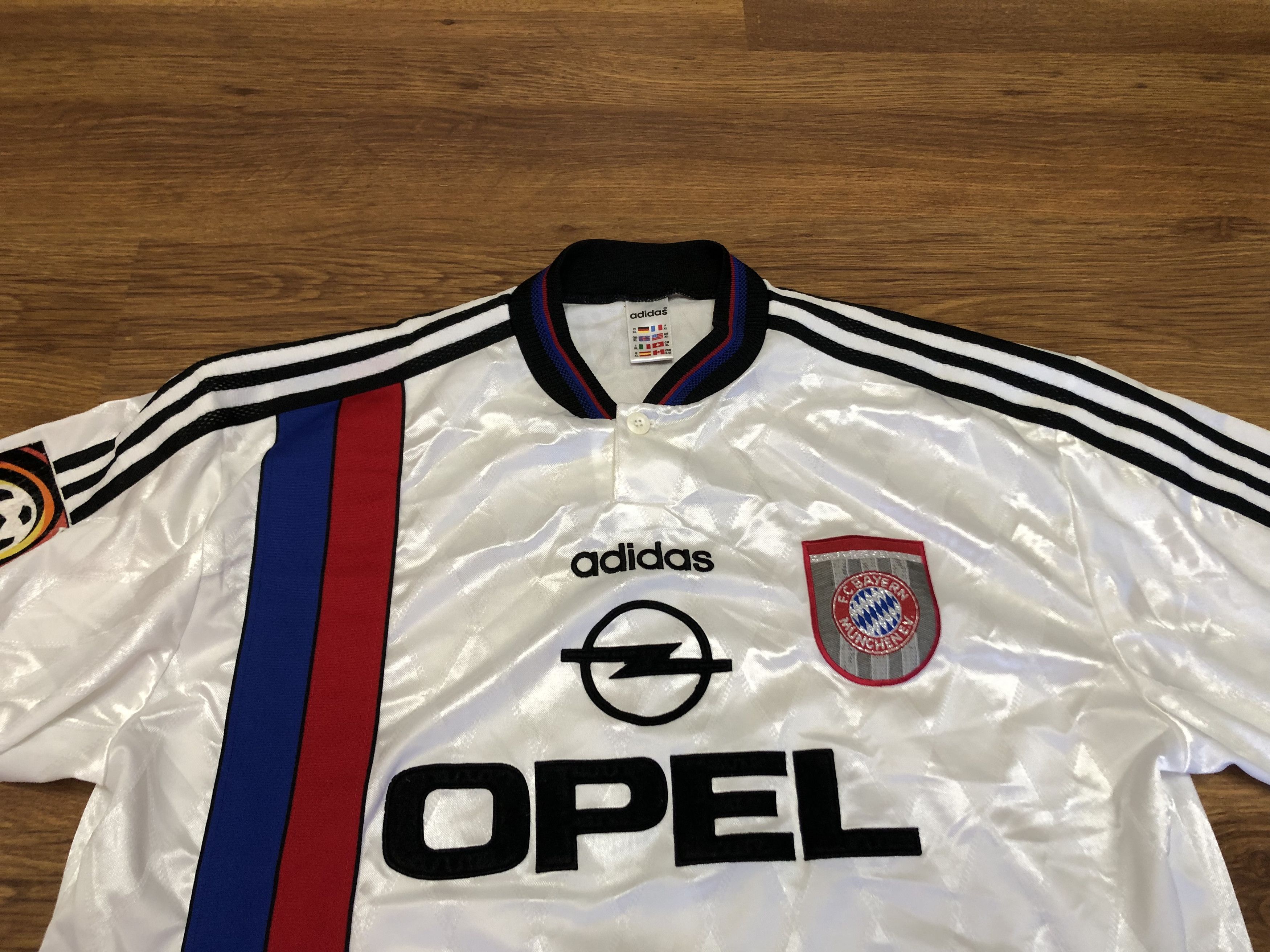 Adidas Bayern Munich Away Football Shirt 1996-1998 Size XL#7 Scholl Size US XL / EU 56 / 4 - 3 Thumbnail