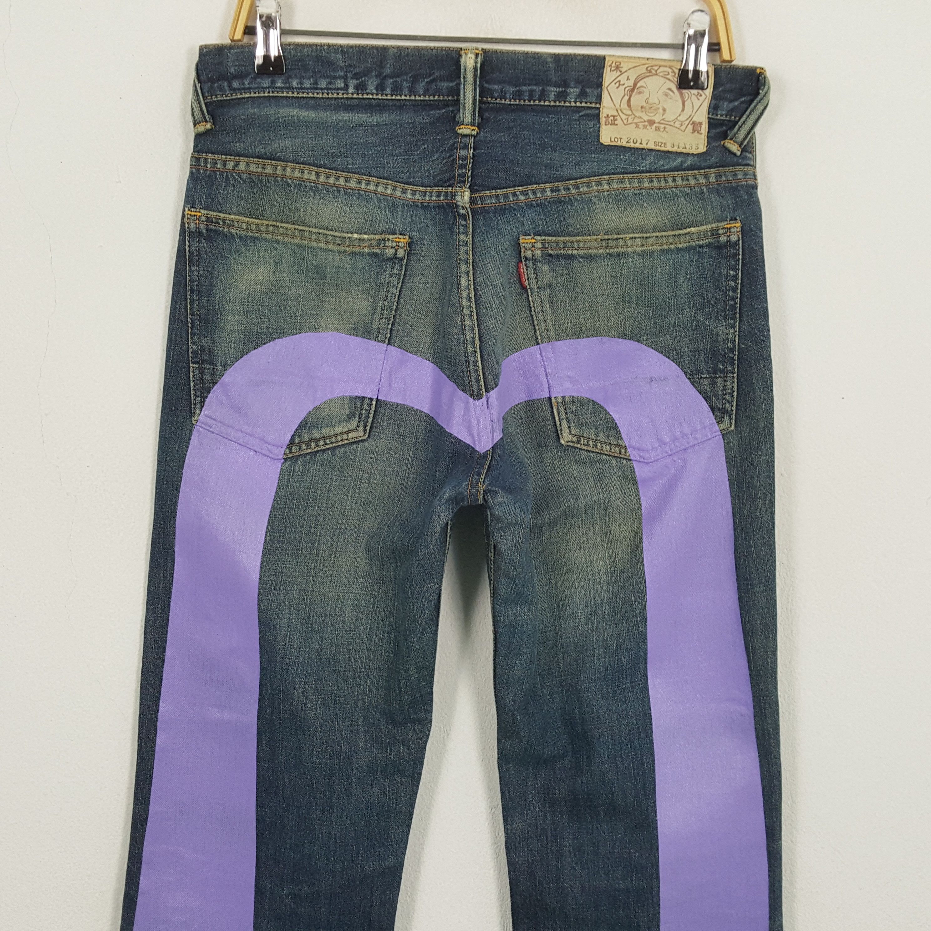 Evisu × Japanese Brand × Vintage Vintage EVISU Japanese Brand Daicock Custom Design Jeans Size US 31 - 2 Thumbnail