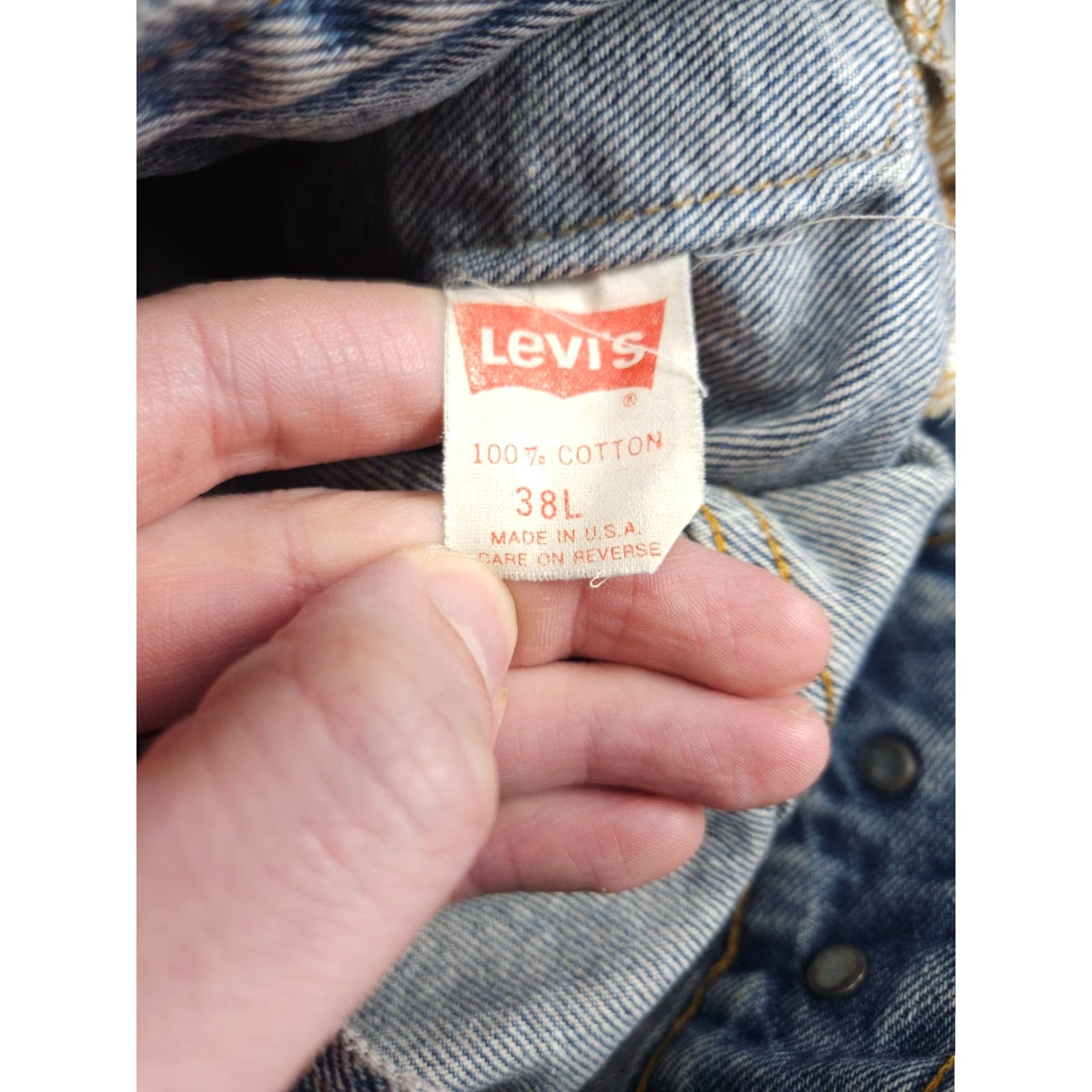 Levi's **VINTAGE Levi's Denim Trucker Jacket Men's 38 Regular Blue USA Made** User: Vintage Levi's Denim Trucker Jacket Men's 38 Regular Blue USA Made Size US XXS / EU 40 - 6 Thumbnail