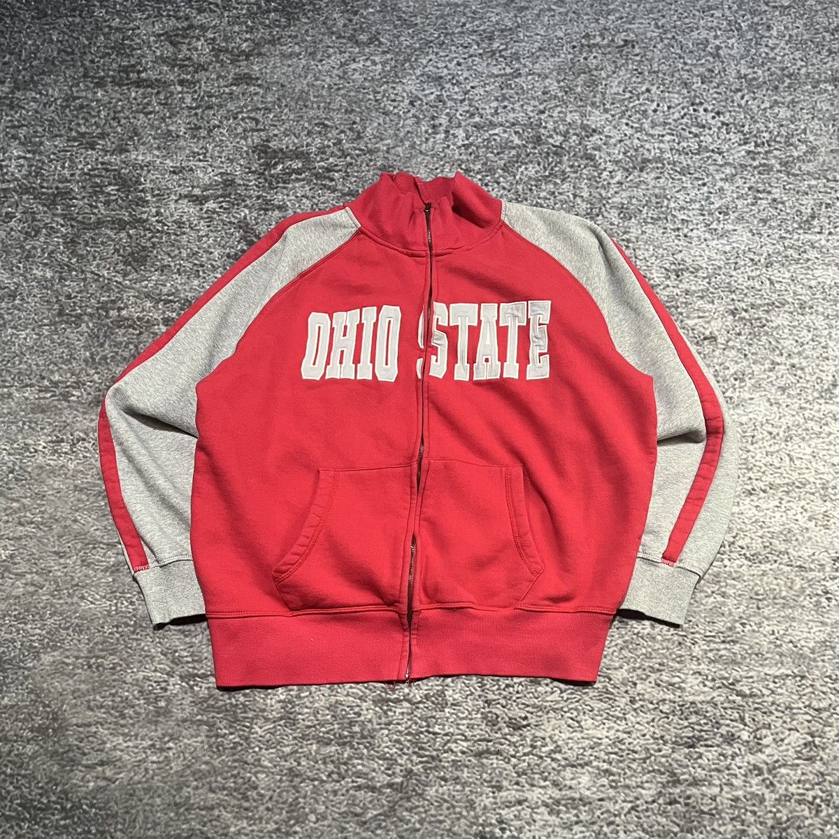 Vintage Vintage Ohio State University Zip Up Spellout Sweatshirt XL Size US XL / EU 56 / 4 - 1 Thumbnail