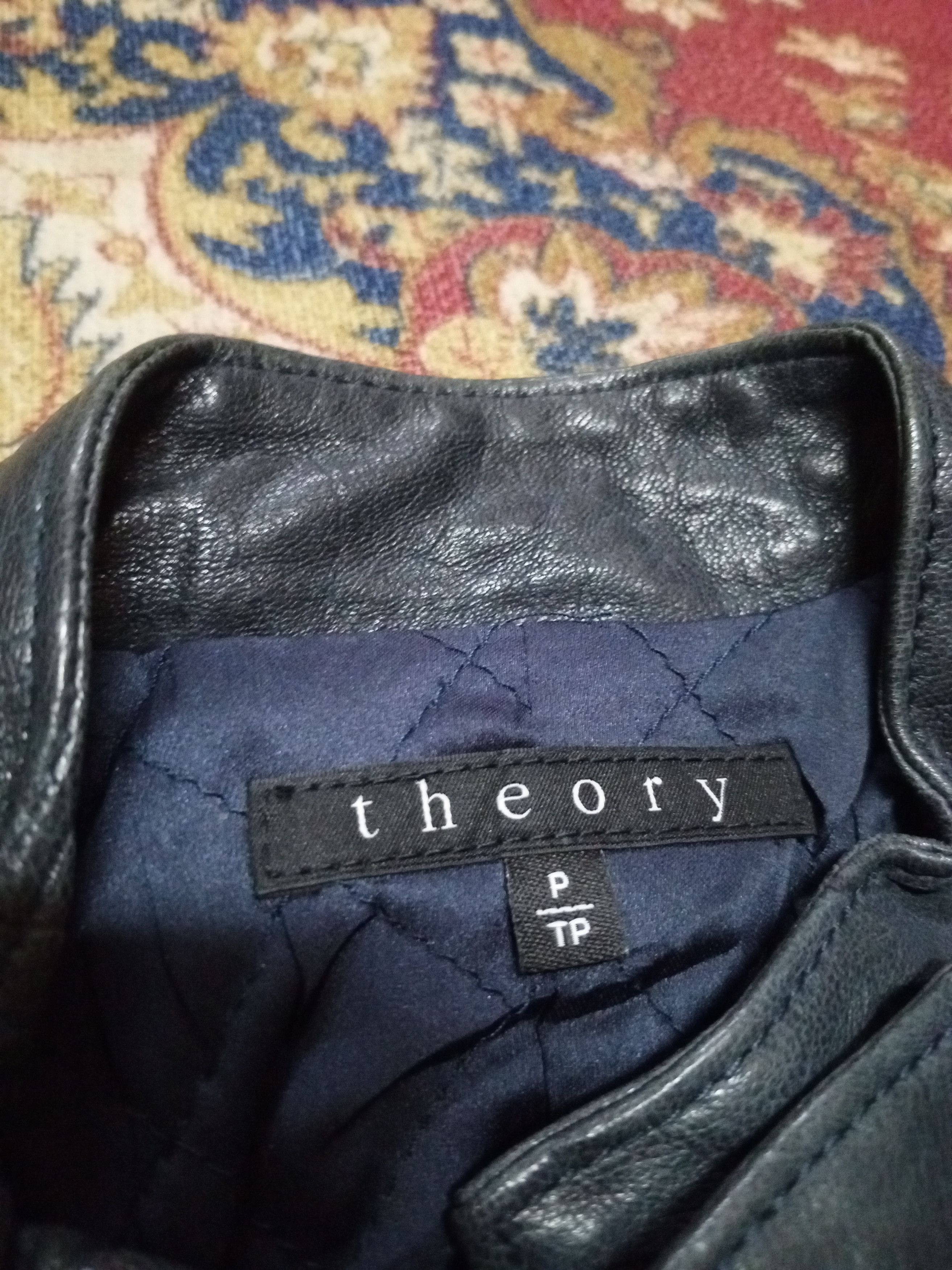 Theory 2012 Theory jacket leather Rider sheep rare Size XS / US 0-2 / IT 36-38 - 16 Thumbnail