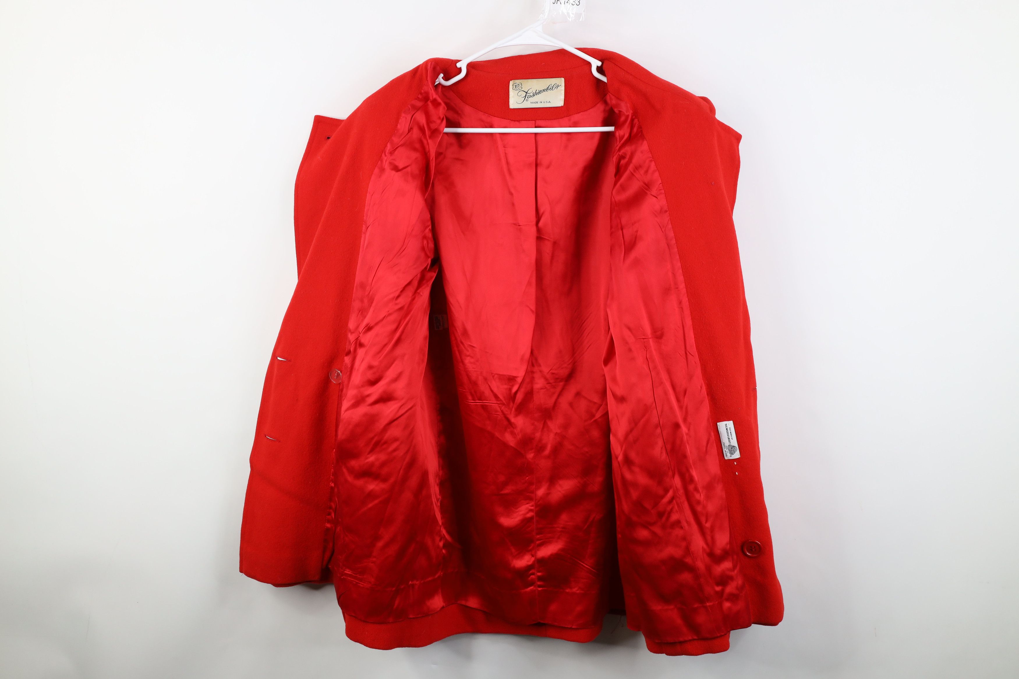 Vintage Vintage 60s 70s Streetwear Breasted Peacoat Jacket Red USA Size L / US 10 / IT 46 - 9 Thumbnail