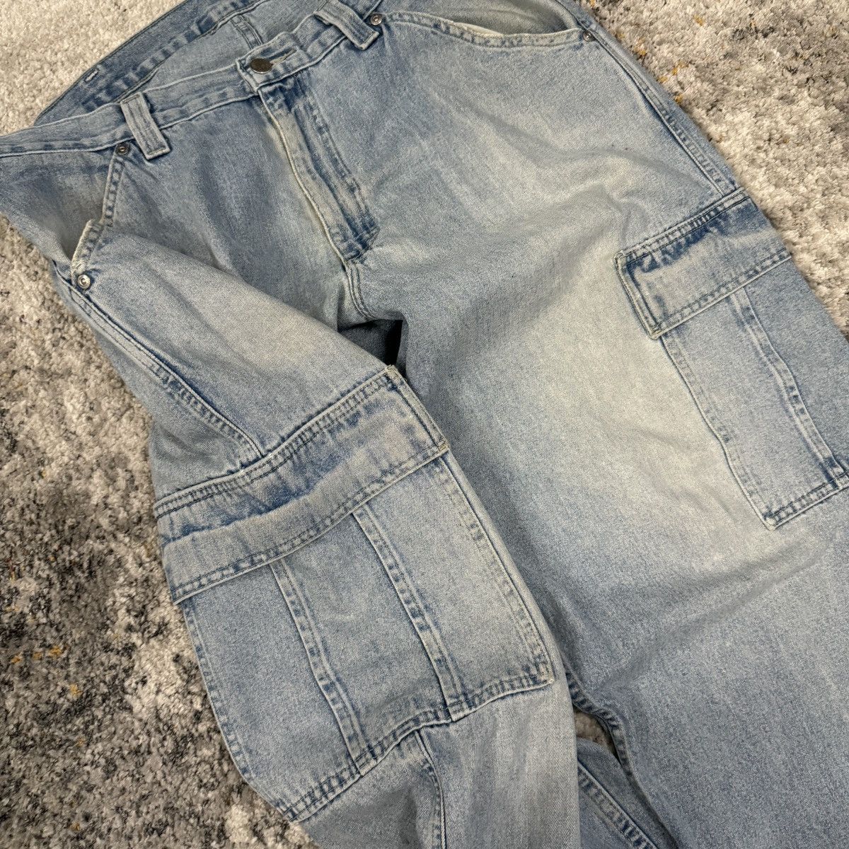 JNCO × Lee × Vintage Vintage 90s Lee baggy faded cargo JNCO style jeans Size US 36 / EU 52 - 5 Thumbnail