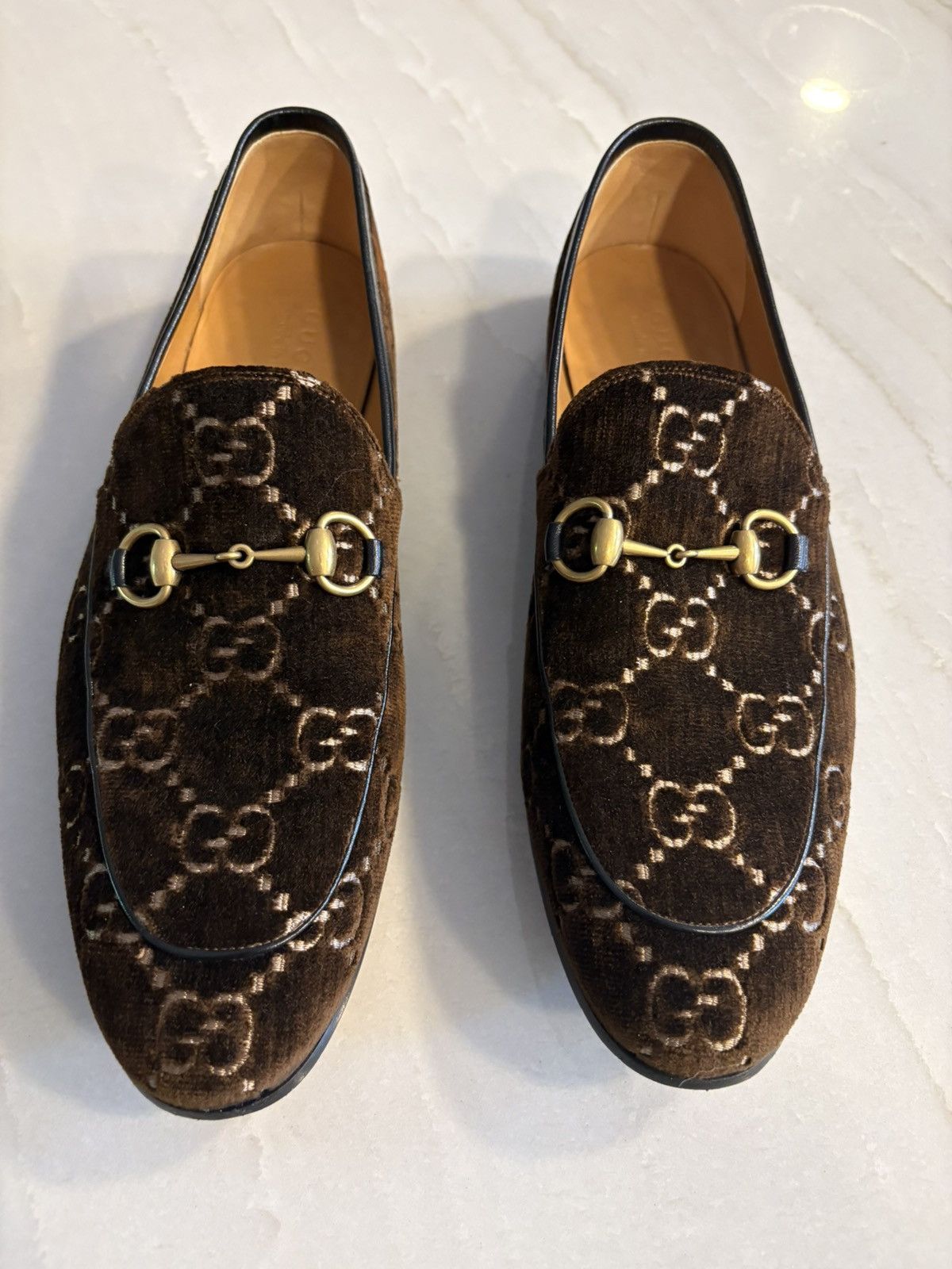 Gucci Gucci Jordan GG loafer velvet Size US 11.5 / EU 44-45 - 3 Thumbnail