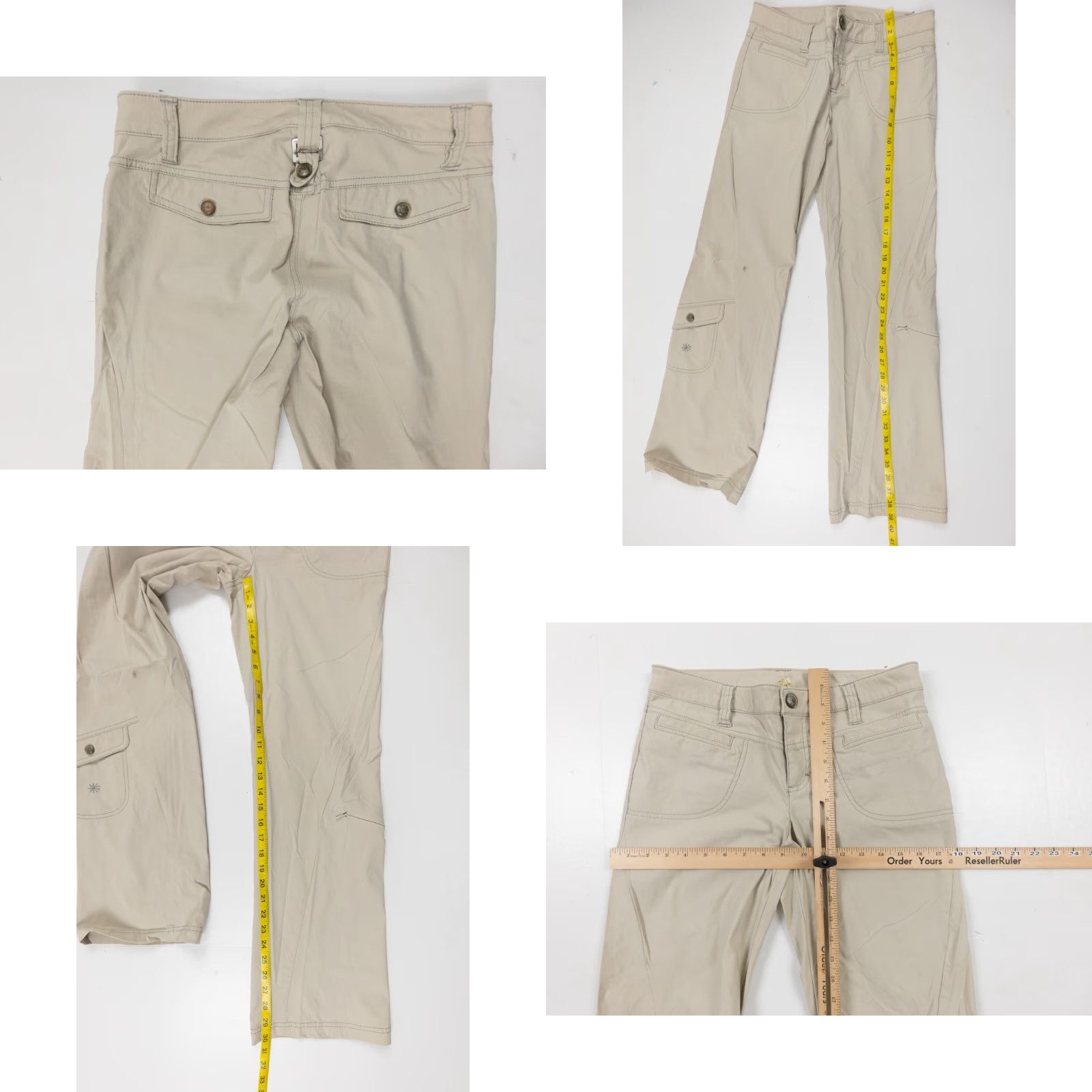 Athleta Athleta Pants Women's 4 Beige Stretch Chino Casual 30" Inseam Regular Outdoor Size 27" / US 4 / IT 40 - 8 Thumbnail