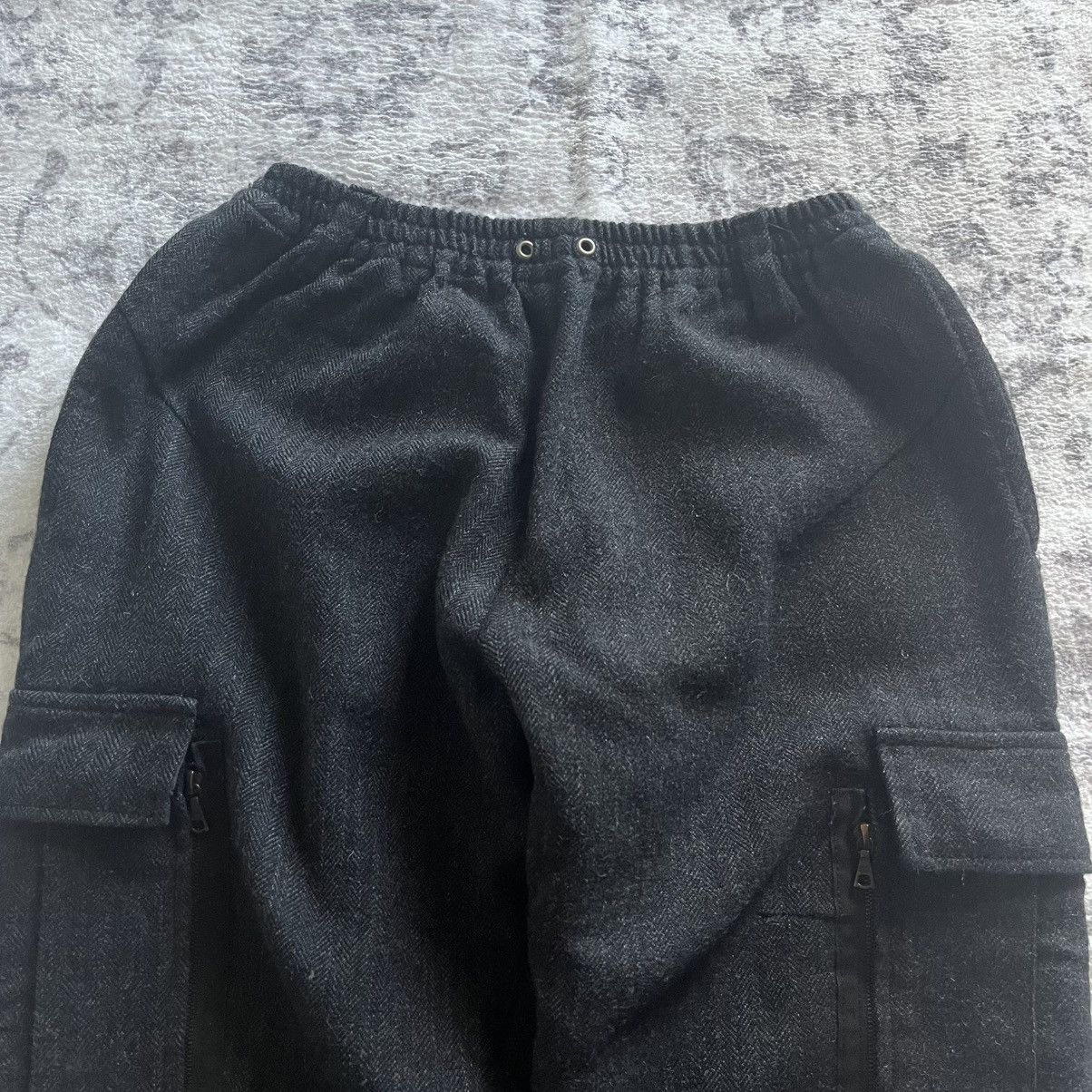 Undercover Undercover AW05 Lightning Bolt Wool Knit Cargo Sweatpants Size US 28 / EU 44 - 5 Thumbnail