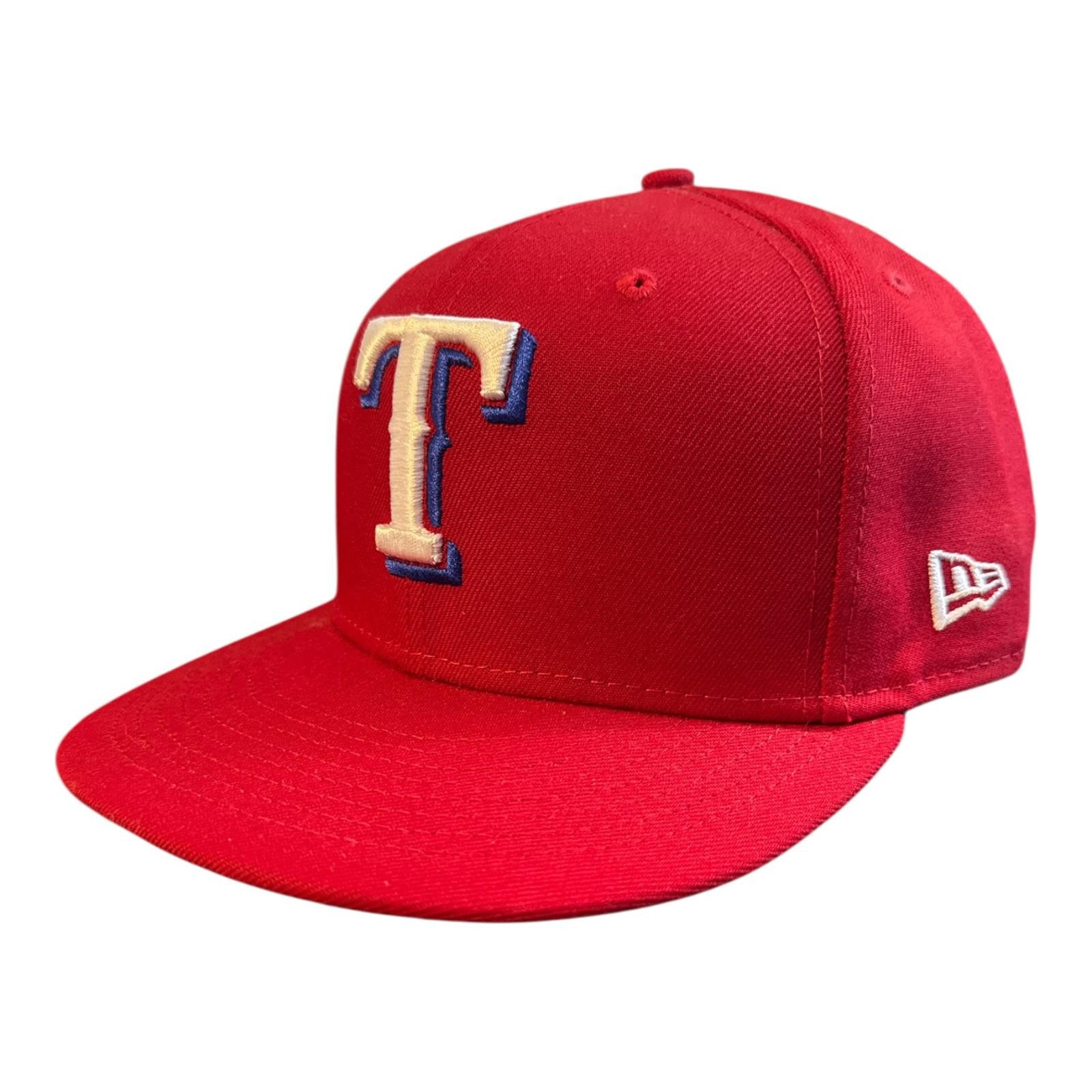 New Era New Era Texas Rangers Red 59FIFTY Fitted Cap Hat Size 7 3/8 Size ONE SIZE - 1 Thumbnail