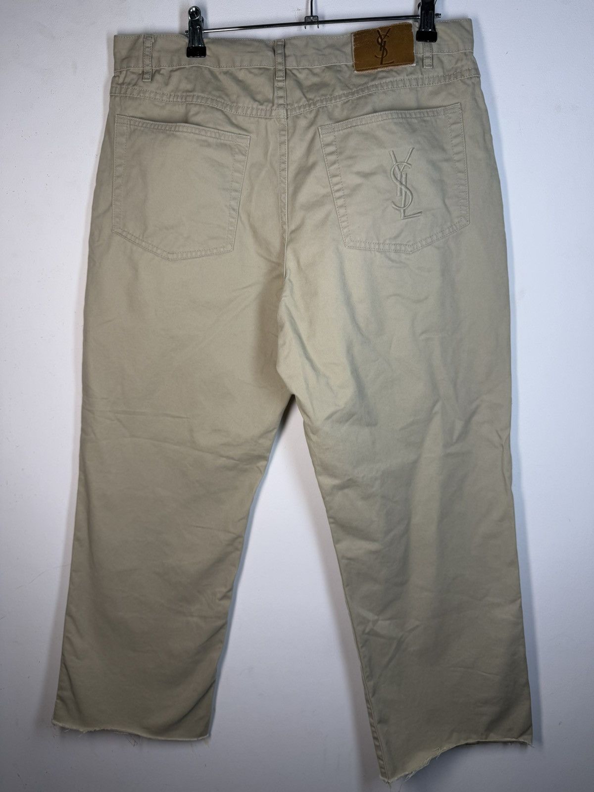 Yves Saint Laurent Beige 34x30 YSL Jeans Cotton Pants Size US 34 / EU 50 - 2 Thumbnail