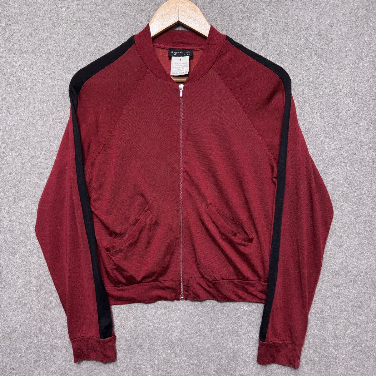 agnes b. agnes b. Side Stripe Viscose - Rayon Cropped Track Jacket Size US S / EU 44-46 / 1 - 3 Thumbnail