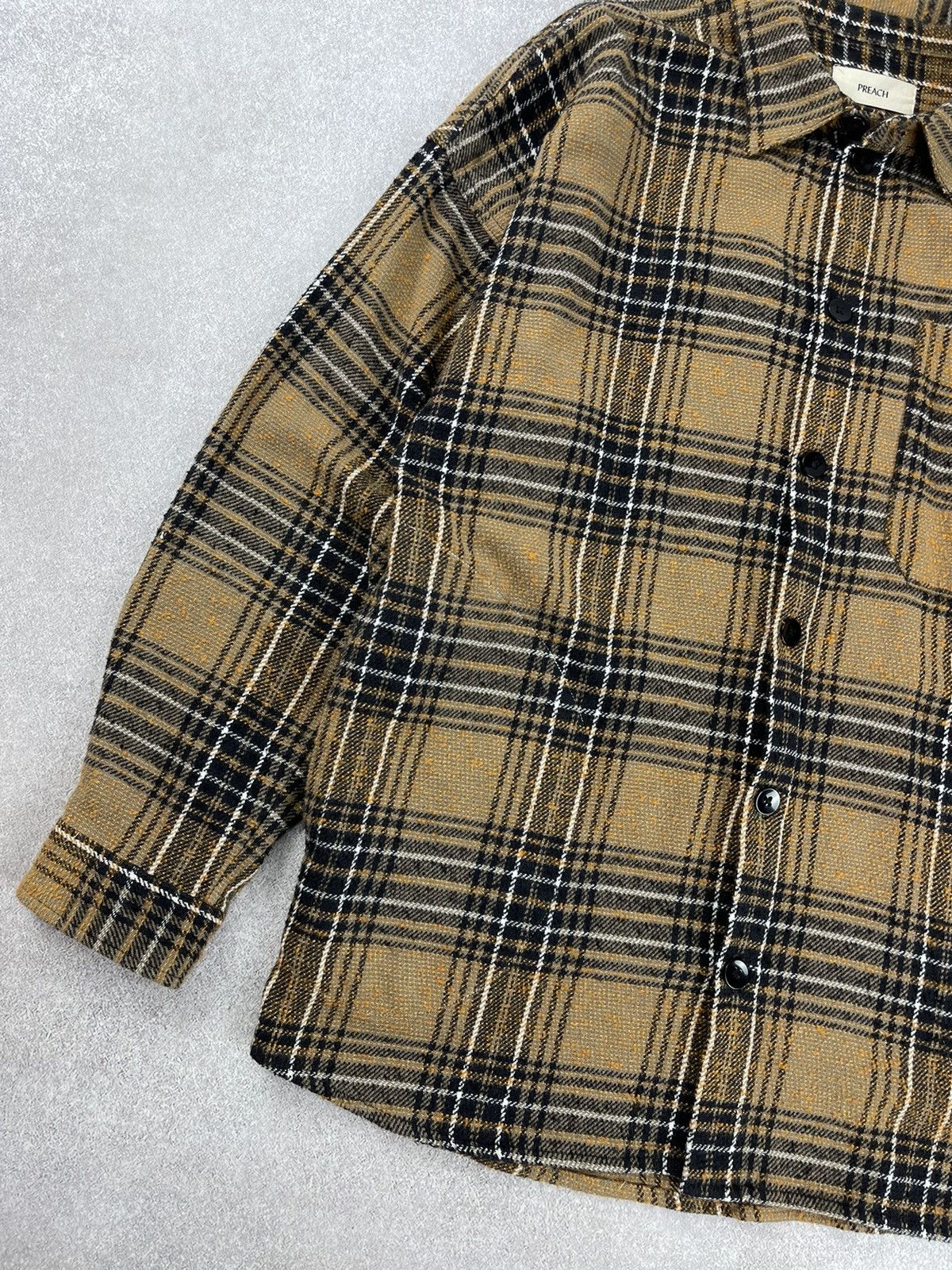 Preach Preach Sample Plaid Flannel Shirt Jacket Size M Size US M / EU 48-50 / 2 - 4 Thumbnail