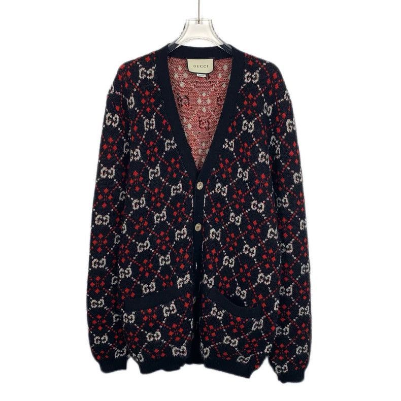 Gucci Gucci Black Red Logo Knit Sweater-2506 Size US M / EU 48-50 / 2 - 1 Thumbnail