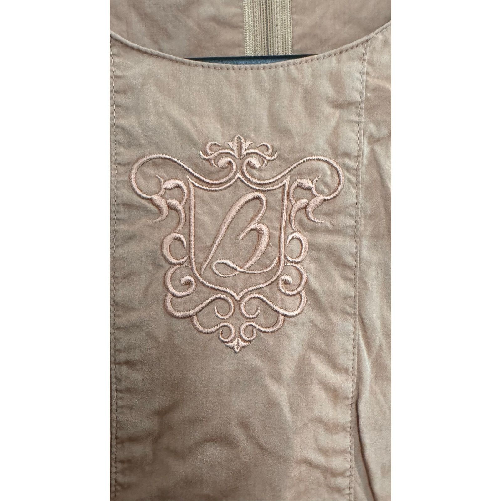 Burberry 70's Burberrys Tan day dress Embroidered Crest, size tab S Size S / US 4 / IT 40 - 20 Thumbnail