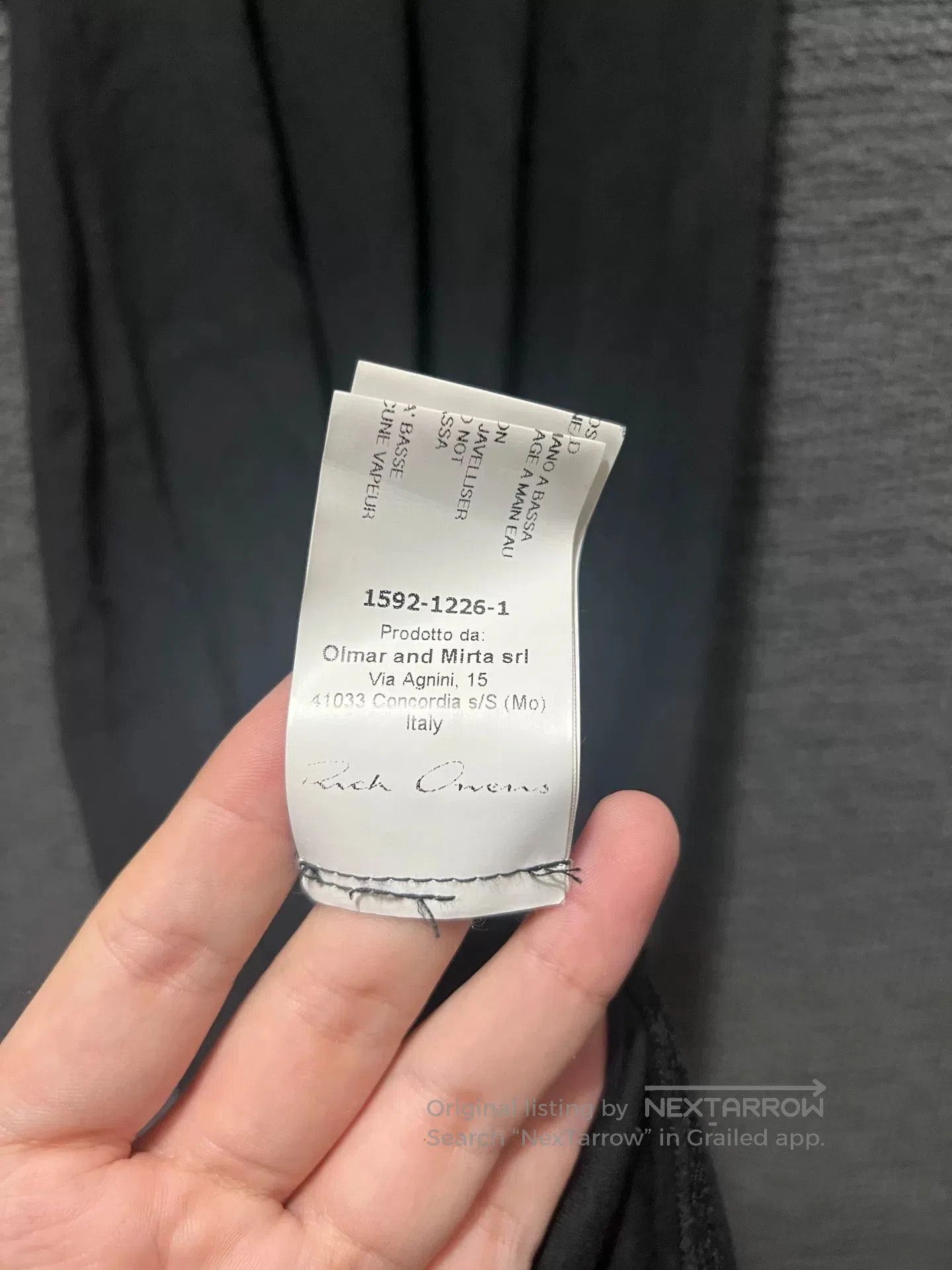 Rick Owens Rick Owens Black Tank Top with Curved Hem. Size US L / EU 52-54 / 3 - 4 Thumbnail