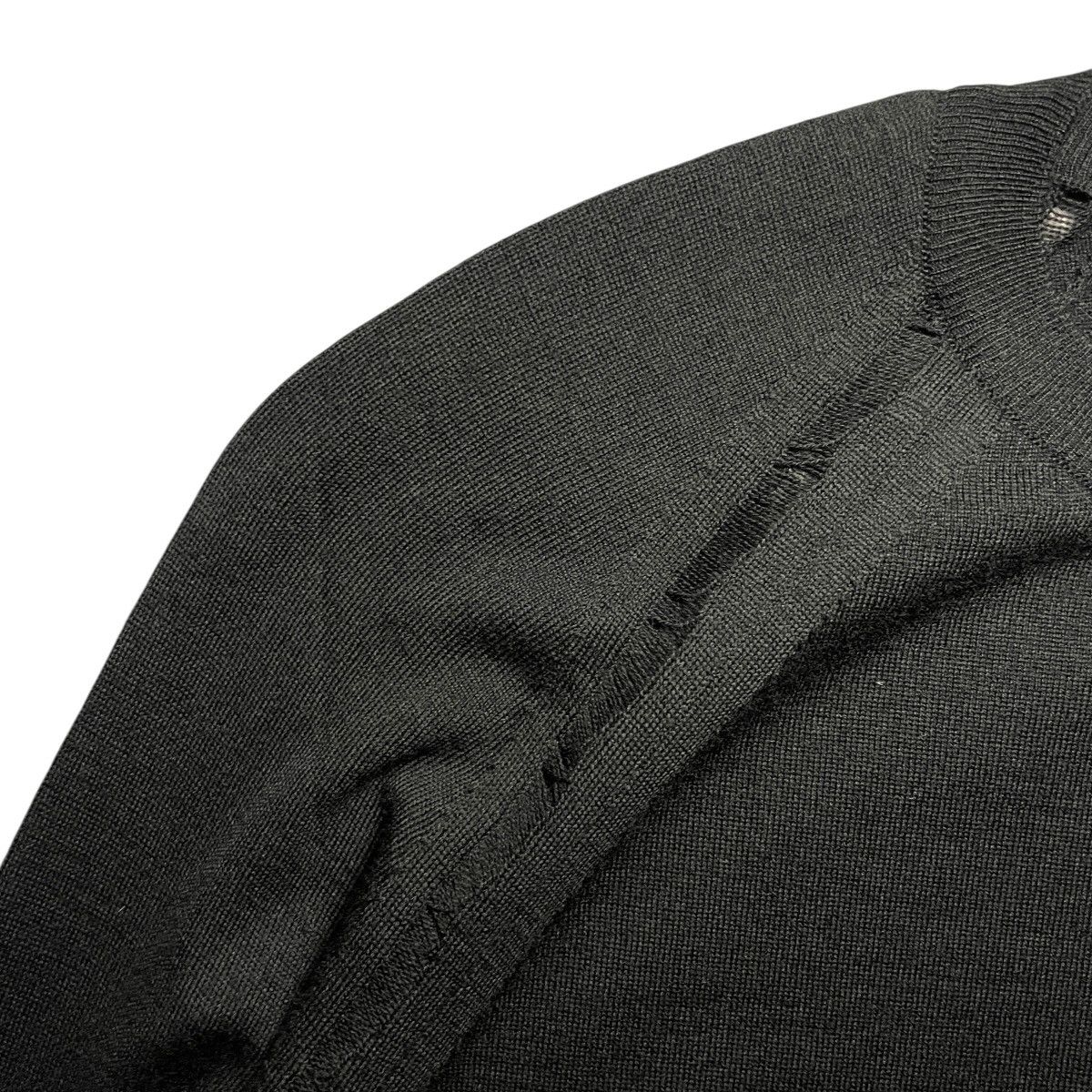 Dior Dior Homme S/S08 Kris Van Assche Distress Knitted Sweatshirt Size US S / EU 44-46 / 1 - 2 Thumbnail