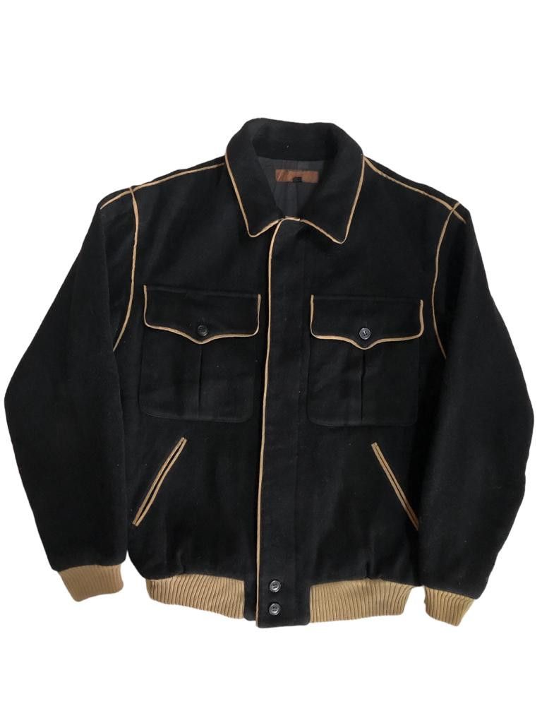 Yves Saint Laurent Yves Saint Laurent Wool Bomber Jacket Size US M / EU 48-50 / 2 - 1 Thumbnail