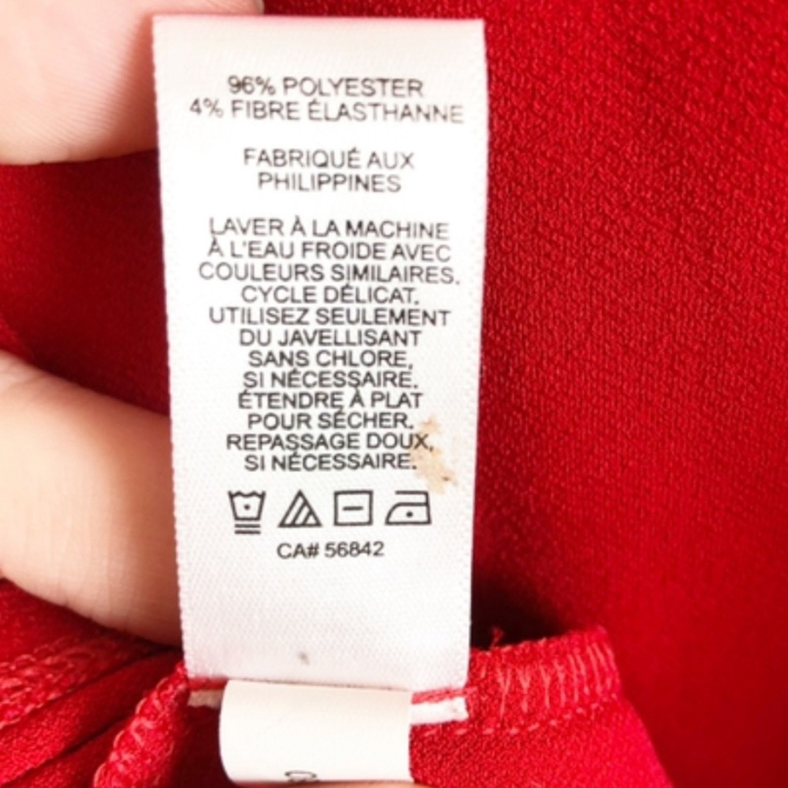 Express Express Women’s Red Lace Up Long Sleeve Sexy Blouse Size M / US 6-8 / IT 42-44 - 15 Thumbnail