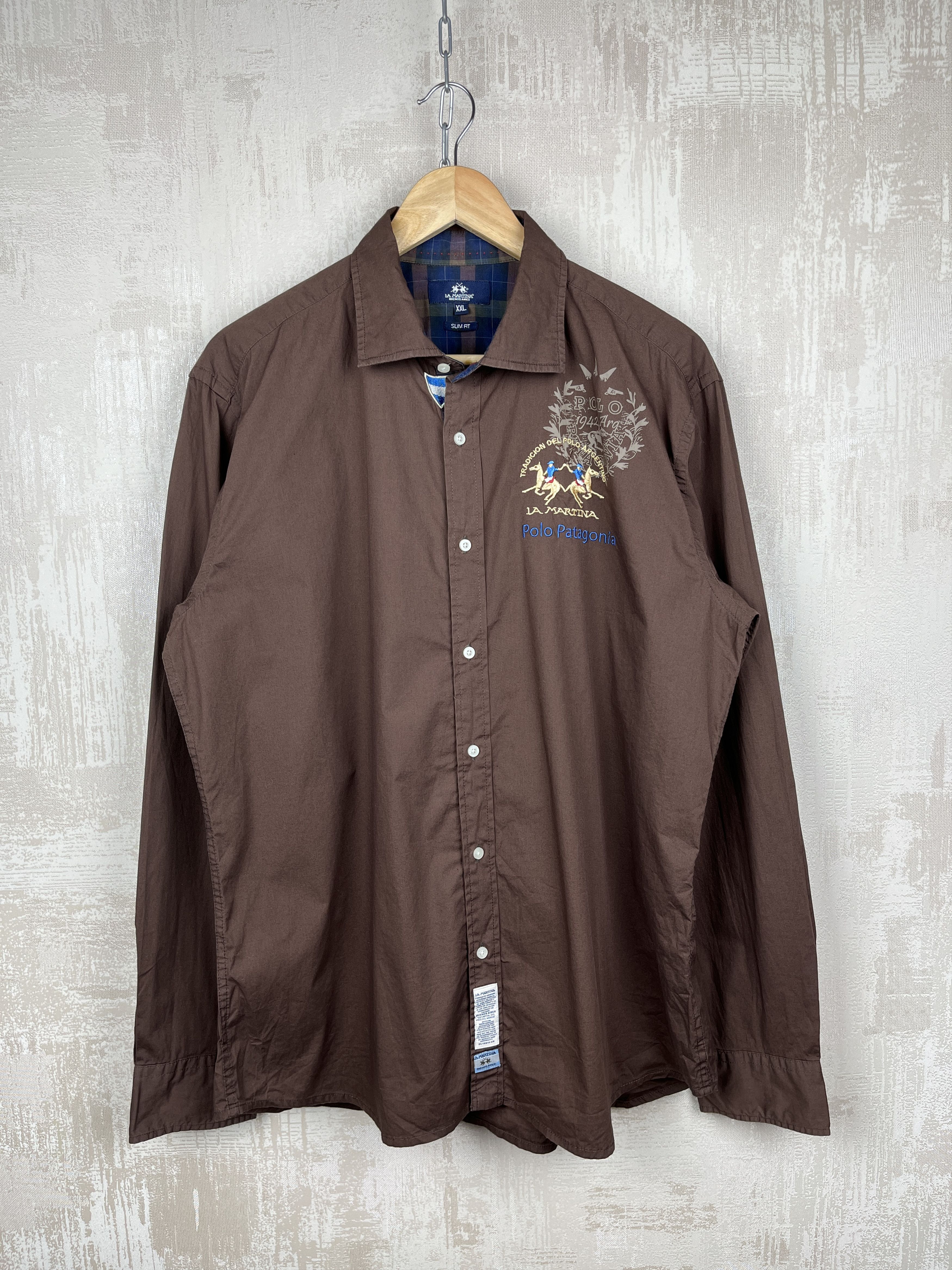 La Martina La Martina Patagonia Polo Long Sleeve Shirt Size US XXL / EU 58 / 5 - 3 Thumbnail