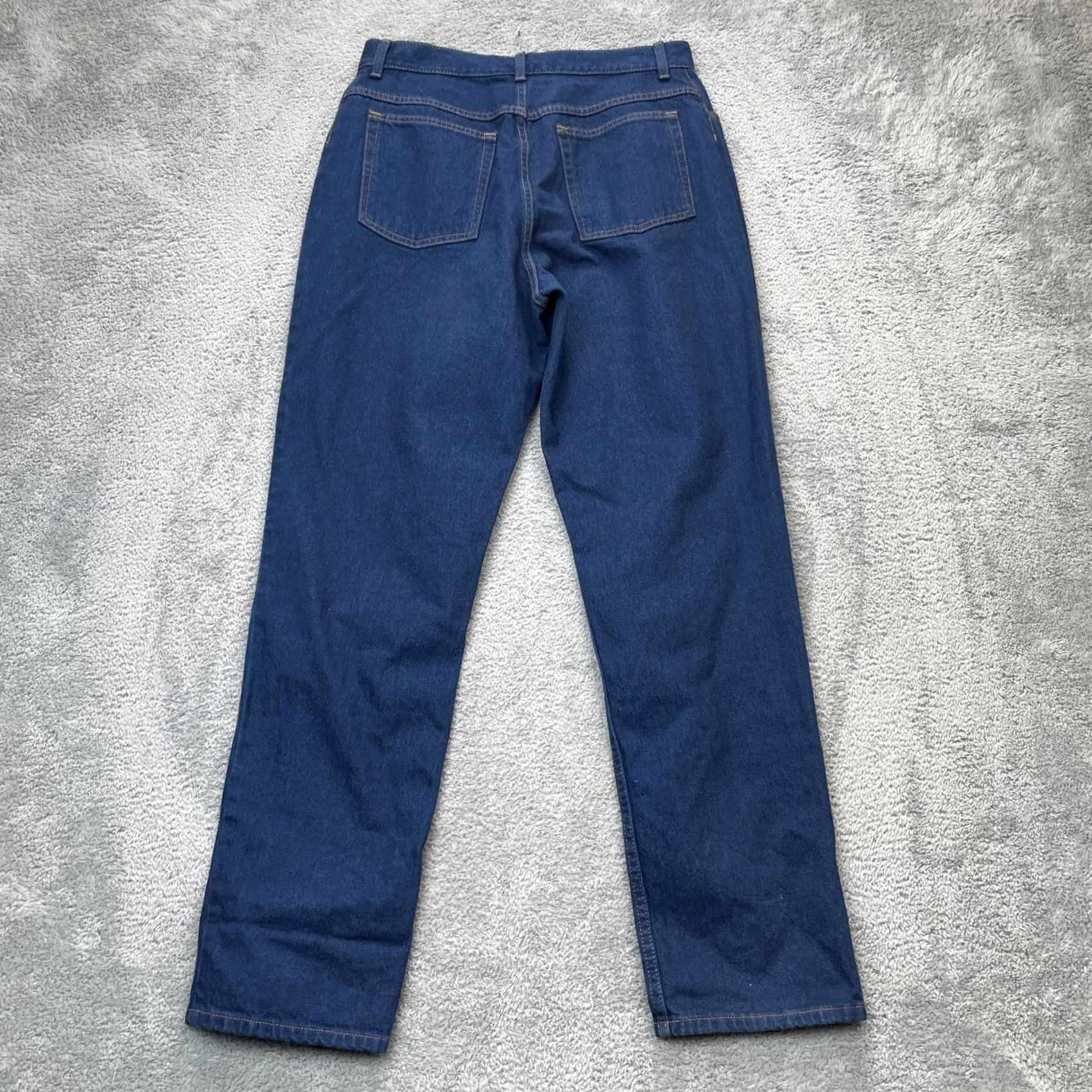 Vintage VINTAGE LL Bean Jeans Womens 16 Tall Blue Ultra High Rise Relaxed Tapered Leg Logo Denim Shirt? Size 24" / US 00 / IT 34 - 2 Thumbnail