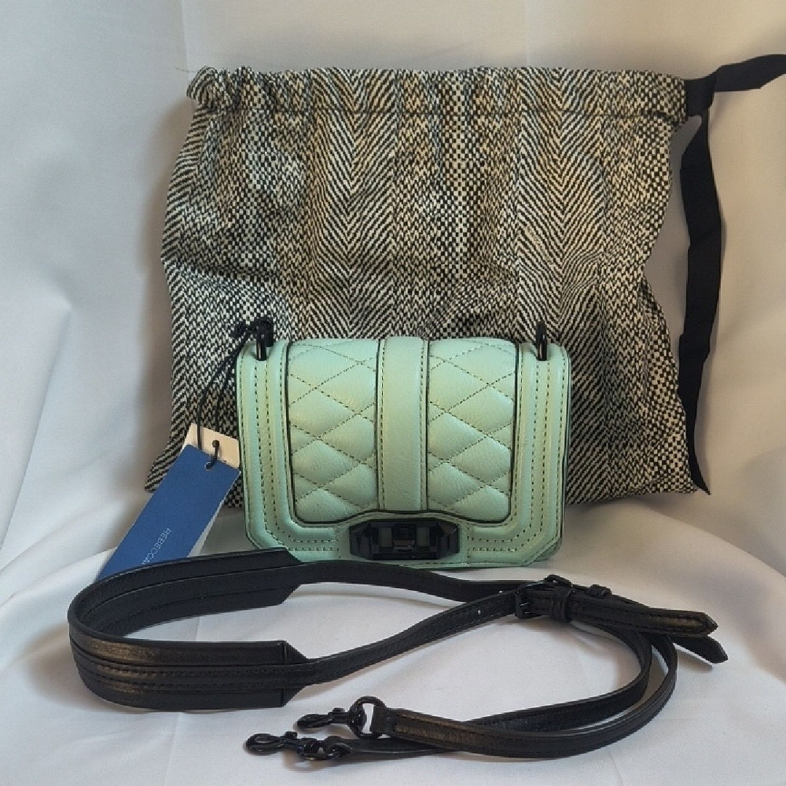 Rebecca Minkoff New - Rebecca Minkoff Mint Green Quilted Leather Crossbody Size ONE SIZE - 1 Thumbnail