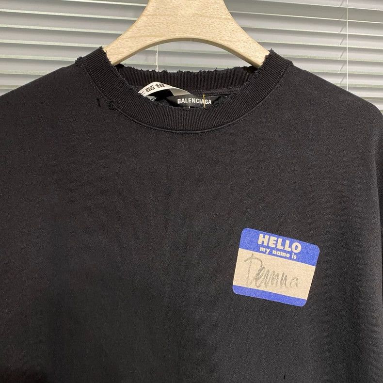 Balenciaga Balenciaga Hoodie + demna signature + destruction Size US M / EU 48-50 / 2 - 3 Thumbnail