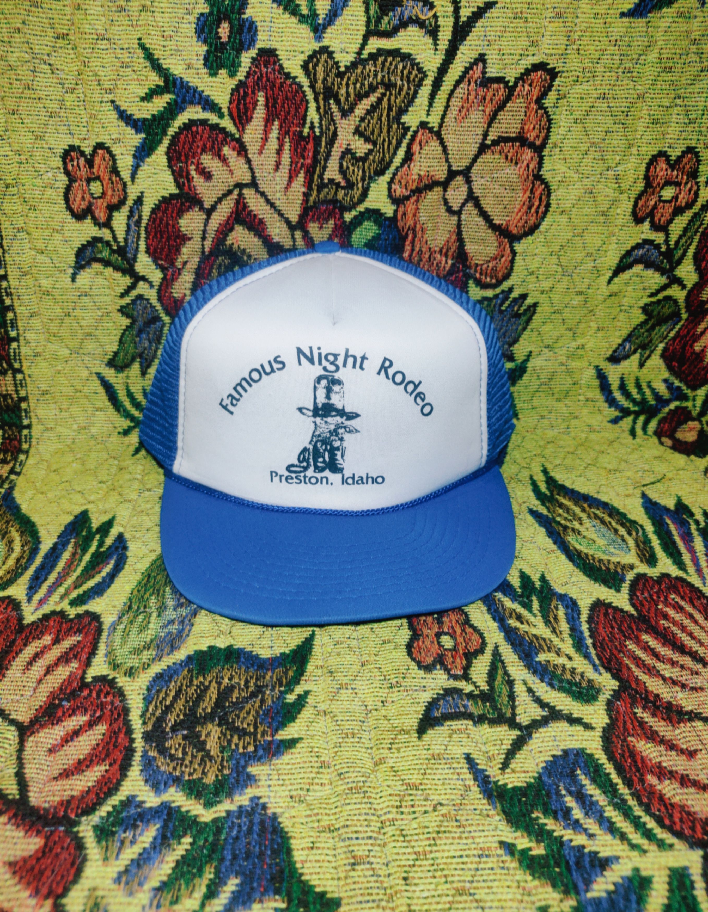 Vintage Famous Night Rodeo Idaho Trucker Hat Size ONE SIZE - 1 Thumbnail