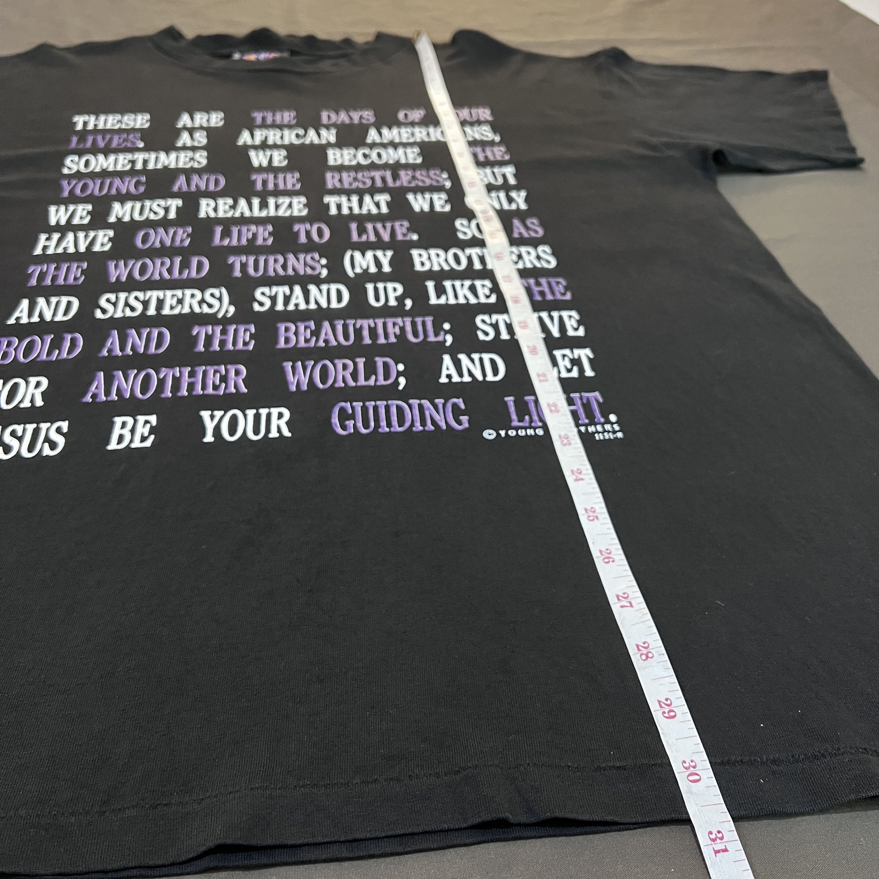 Vintage Vintage 90s YOUNG BROTHERS Bible Holy God Jesus Tee XL Size US XL / EU 56 / 4 - 7 Thumbnail