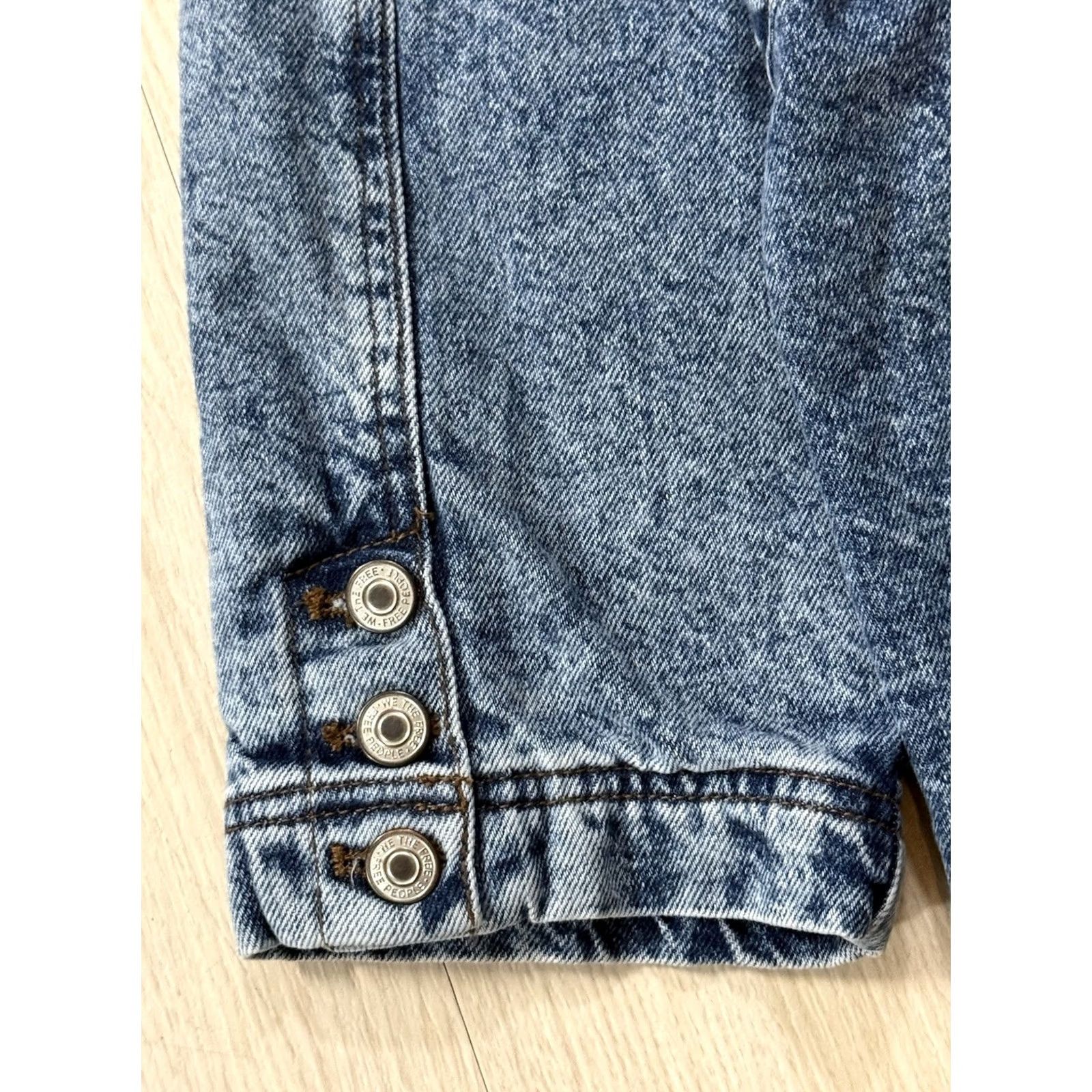 Vintage We The Free Coat Oversized Denim Barn Blue S Boys? Size S / US 4 / IT 40 - 6 Thumbnail