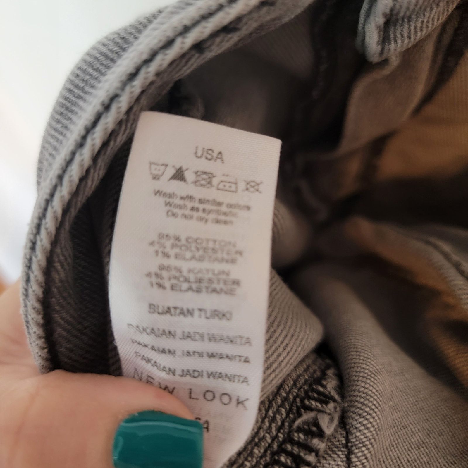 New Look New Look Washed Grey High Waisted Skinny Jeans Size 4 Size 27" / US 4 / IT 40 - 3 Thumbnail