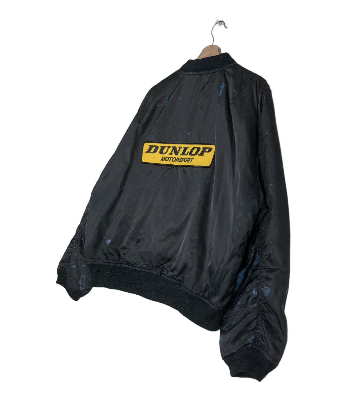 Vintage 🔥VINTAGE BOMBER JACKET MA-1 RACING DUNLOP WAKOS BIG LOGO Size US L / EU 52-54 / 3 - 3 Thumbnail