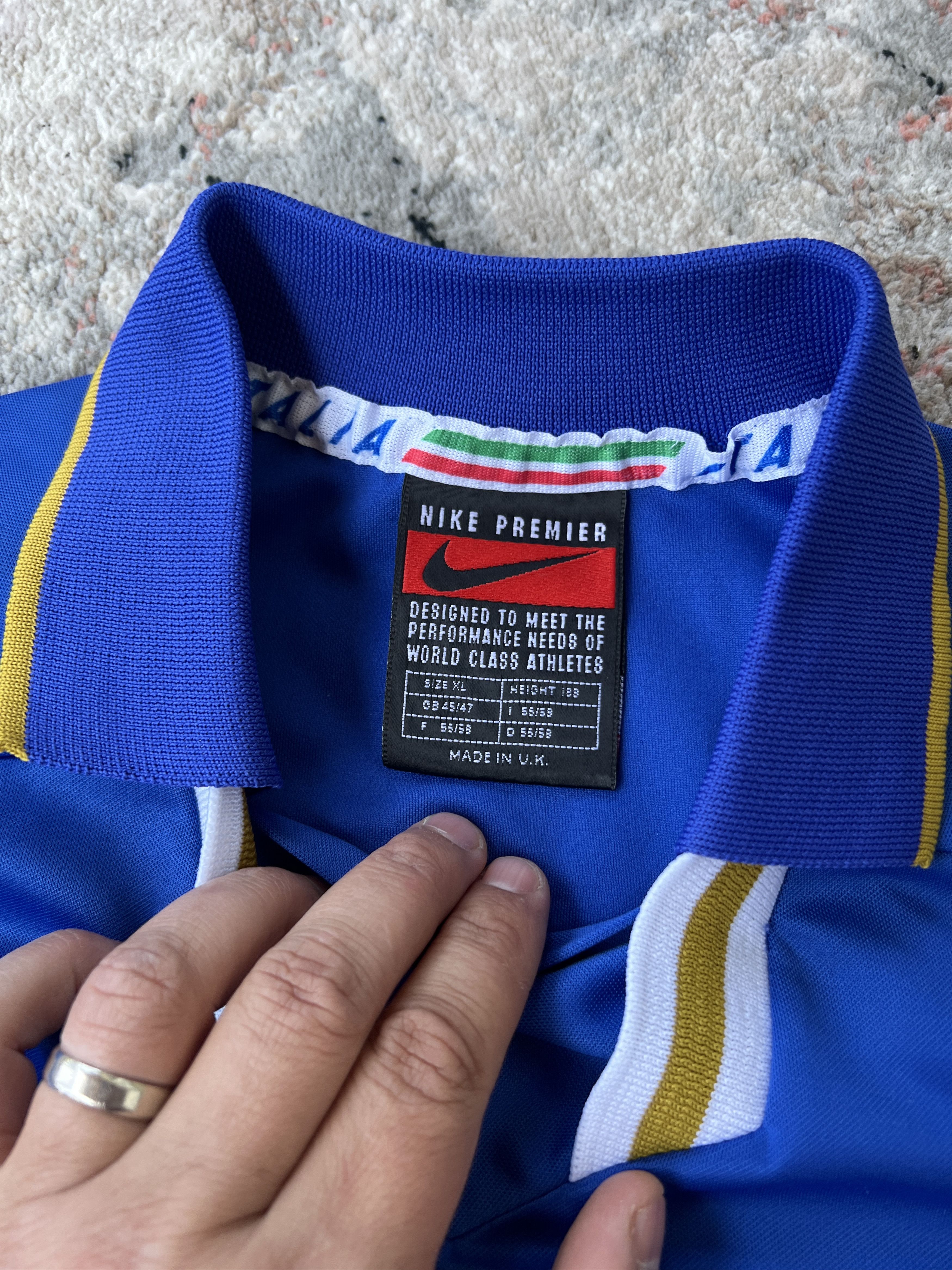 Nike × Vintage Nike Premium Italia Football Jersey Size US XL / EU 56 / 4 - 8 Thumbnail