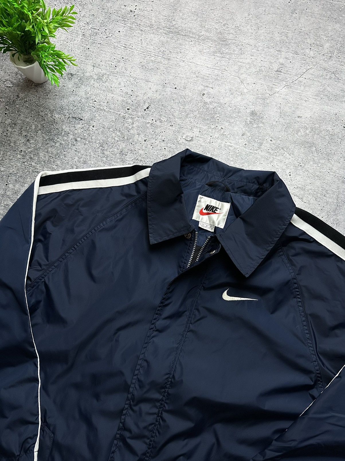 Vintage Vintage 90s Nike Swoosh Nylon Coach Y2K Jacket Size US M / EU 48-50 / 2 - 3 Thumbnail