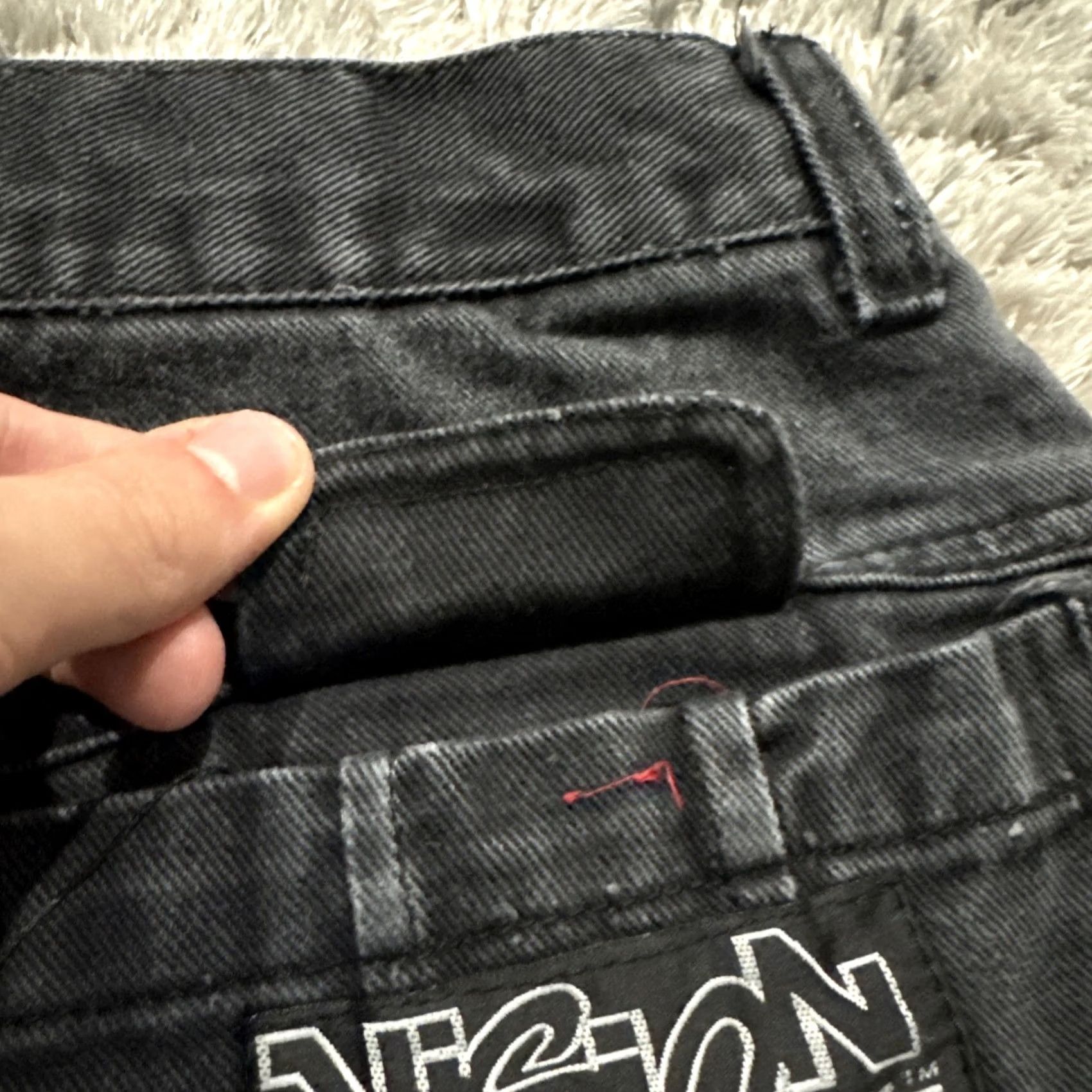 Vintage VINTAGE Vision Denim Jorts Jean Shorts Embroidered Men’s 32 BLK Sports Gear 90s Men Size US 32 / EU 48 - 4 Thumbnail