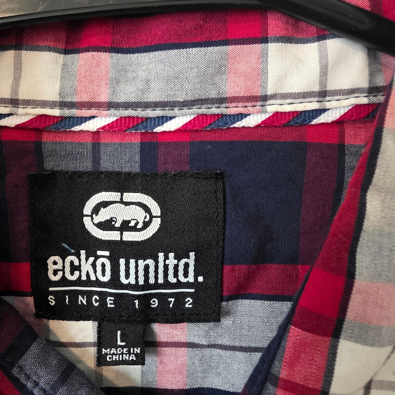 Ecko Unltd. Ecko Unltd Plaid Short Sleeve Button Front Shirt Size Large Size US L / EU 52-54 / 3 - 3 Thumbnail