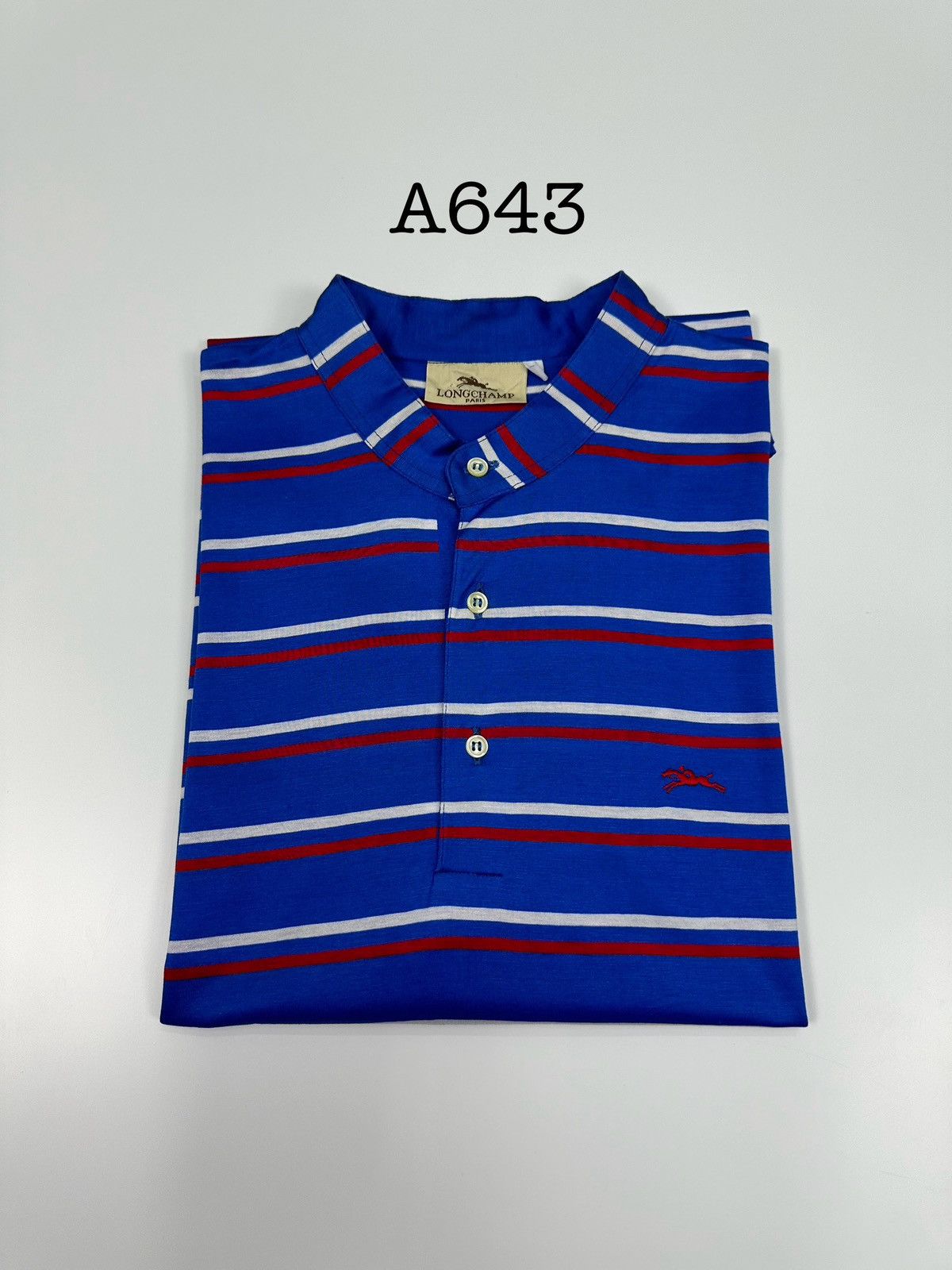 Longchamp Vintage Longchamp Paris Stripe TShirt A643 Size US M / EU 48-50 / 2 - 10 Thumbnail